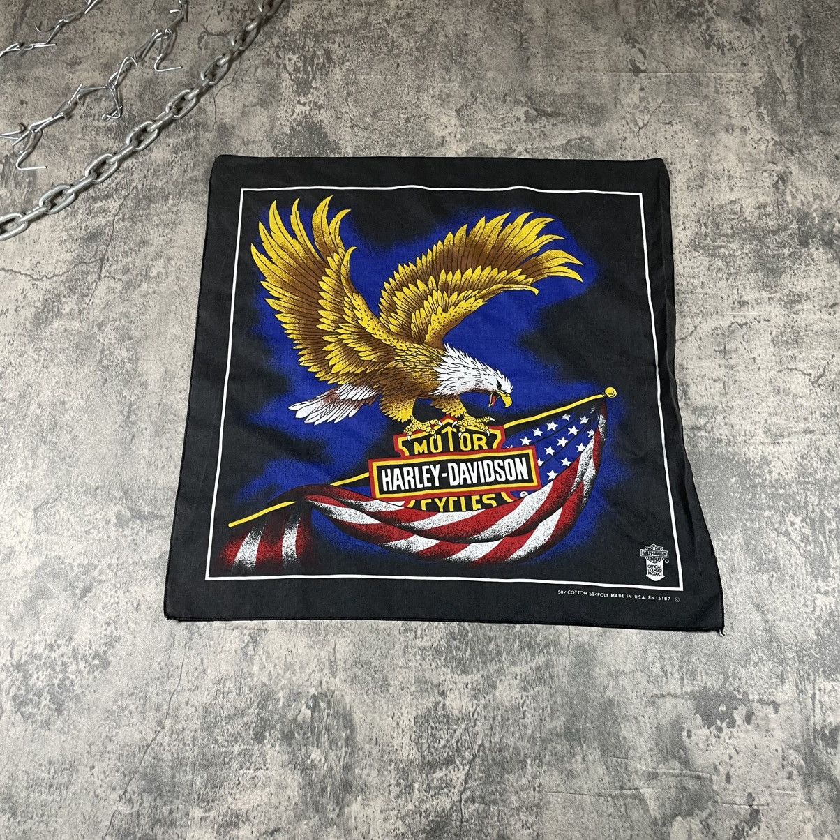 Vintage Harley Davidson Vintage 90s Bandana Size ONE SIZE - 1 Thumbnail