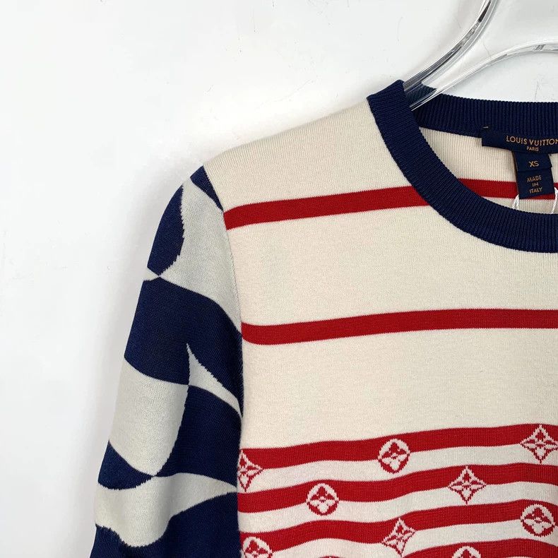 Louis Vuitton Louis Vuitton Color-block logo presbyopic striped mulberry Size XS / US 0-2 / IT 36-38 - 3 Thumbnail