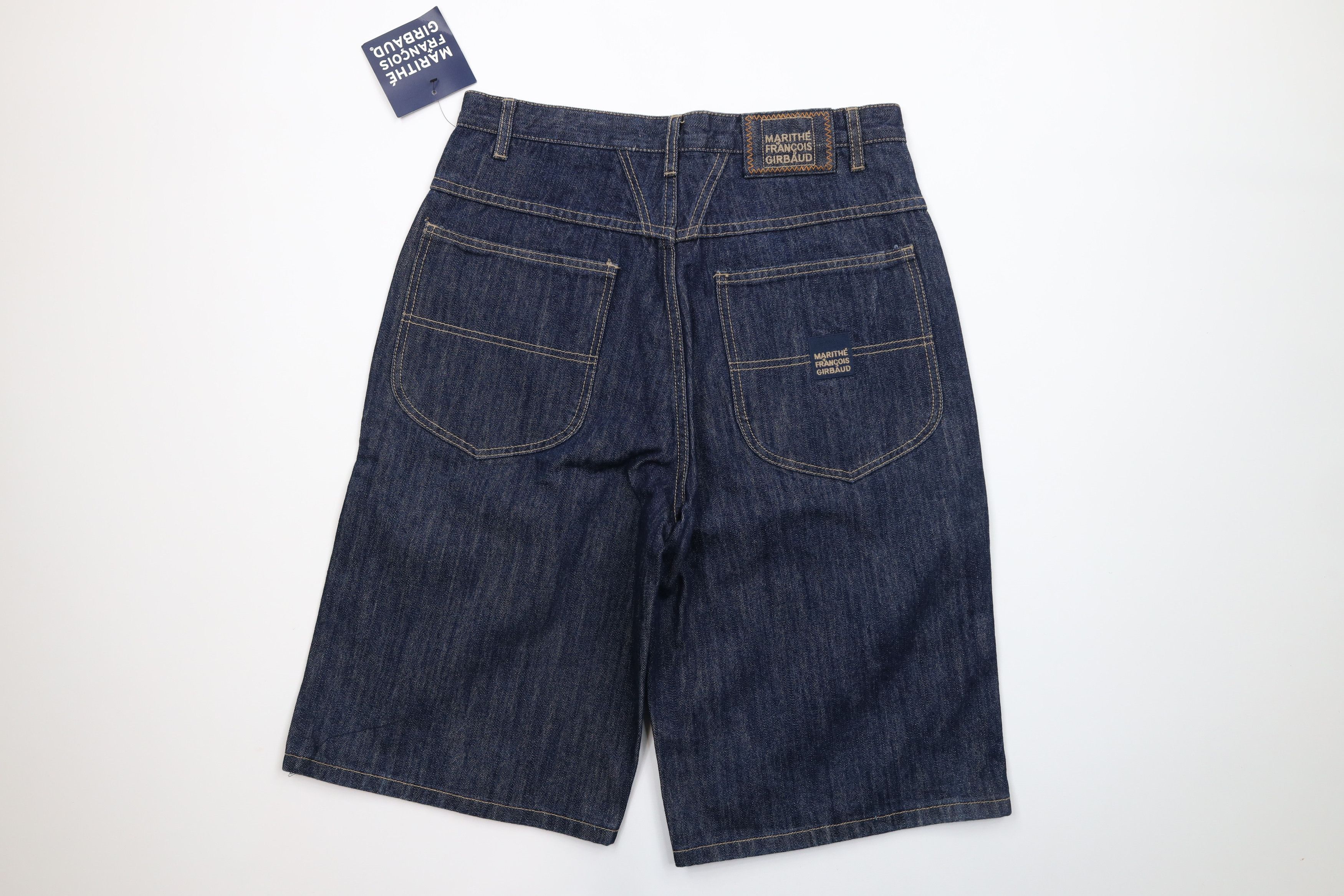 Marithe + Francois Girbaud × Vintage Deadstock Vintage Marithe Francois Girbaud Denim Jean Shorts Size US 31 - 7 Thumbnail