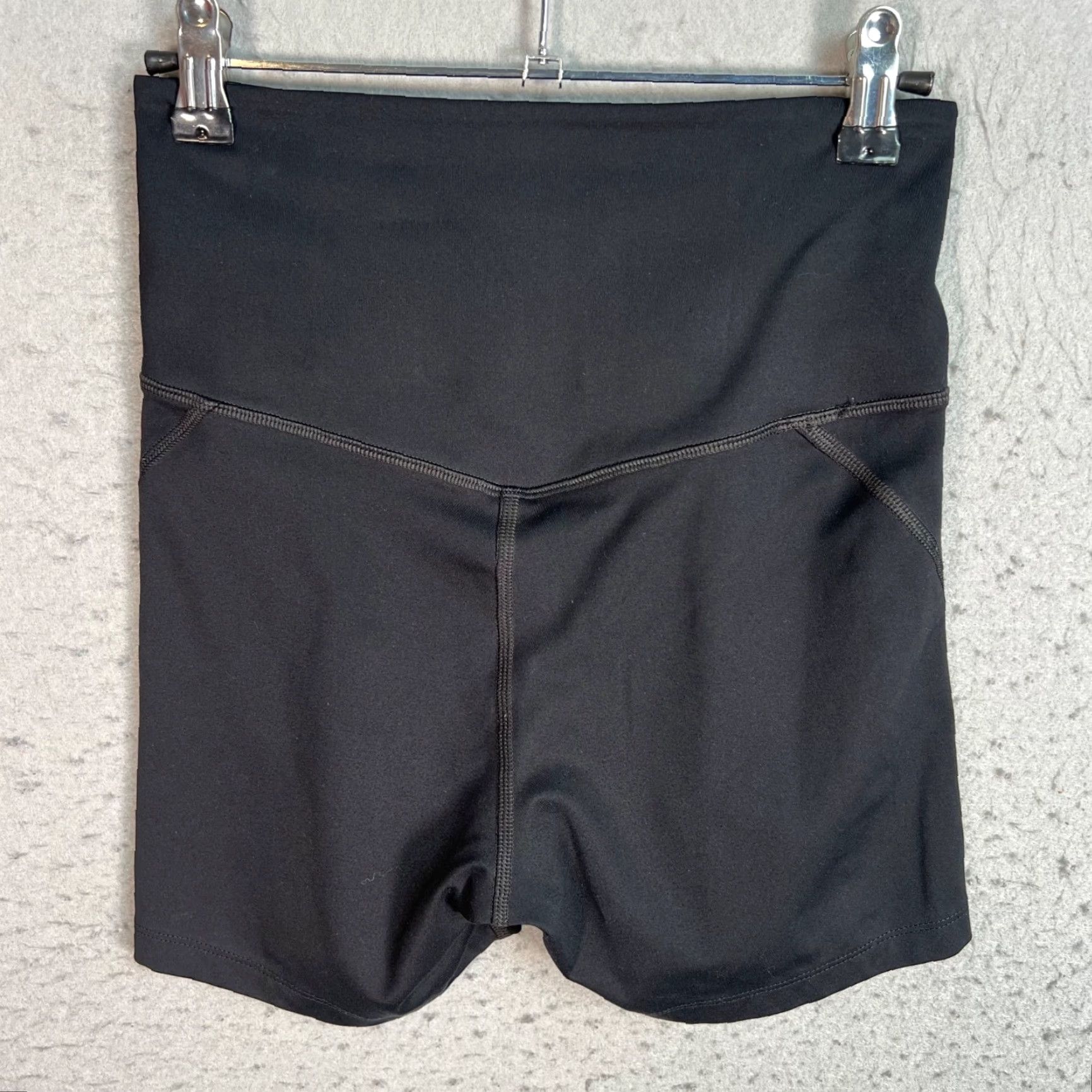 Girlfriend Collective Girlfriend Collective Womens Size Small Black High-Waisted Biker Shorts Size 28" / US 6 / IT 42 - 2 Thumbnail