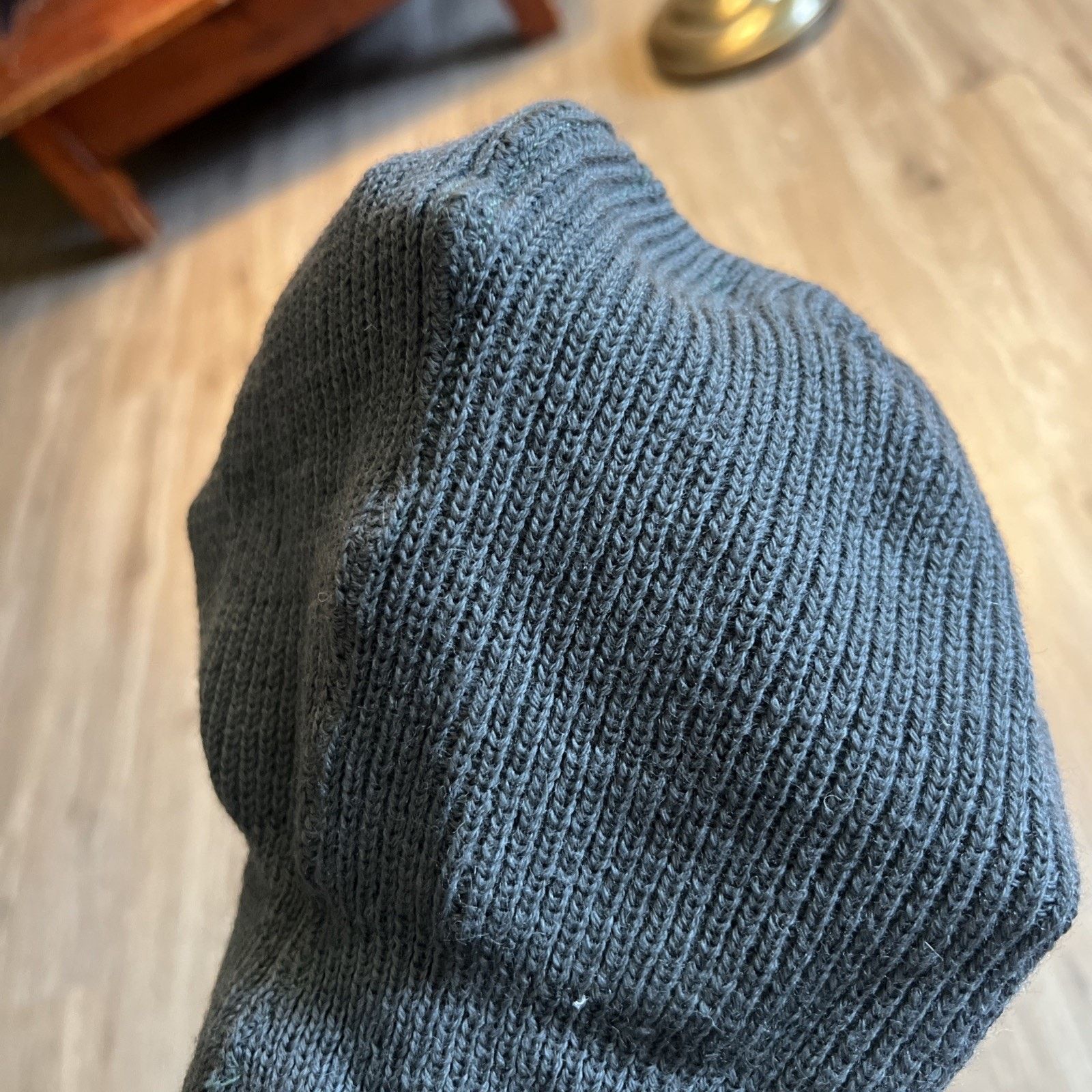 The Unbranded Brand Vintage 1983 US Gray Wool Balaclava Knit Hood Military Cap L Size ONE SIZE - 9 Thumbnail