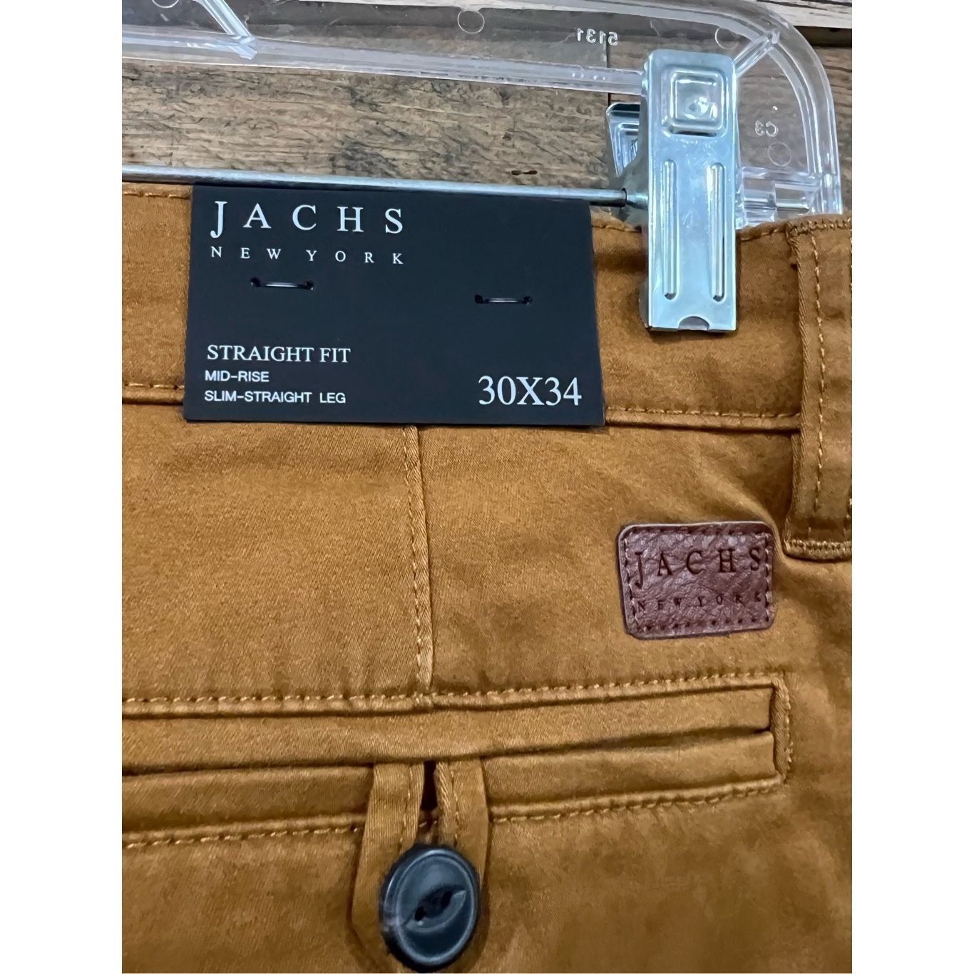 JACHS NY JACHS NEW YORK NWT Straight Fit Pants Copper Brown Casual Ch Size US 30 / EU 46 - 5 Thumbnail