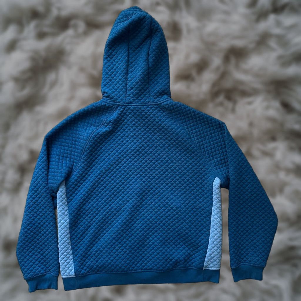 Umbro Sweatshirt Mens 2XL Full Zip Hooded Blue Long Sleeve Fleece Thick