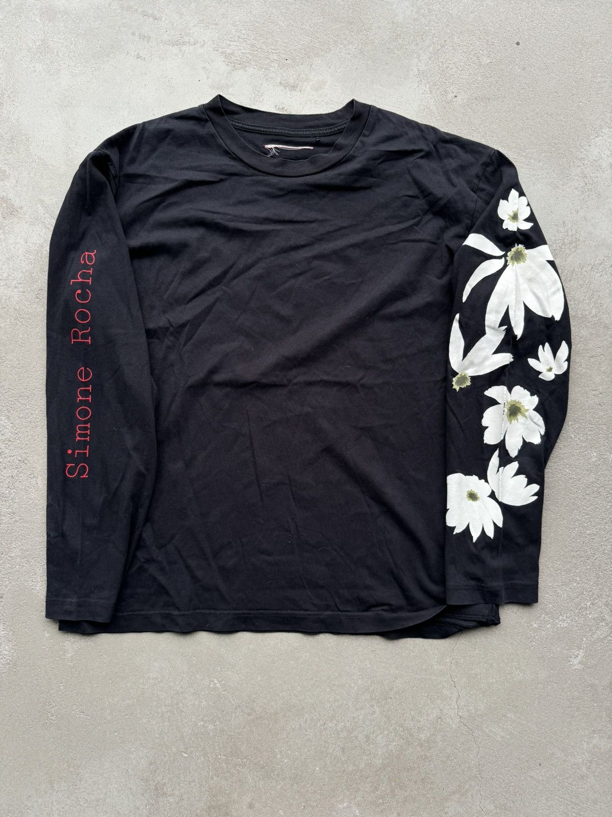 Image of Simone Rocha X H&M Luxury Designer Black Longsleeve, Men's (Size XL)