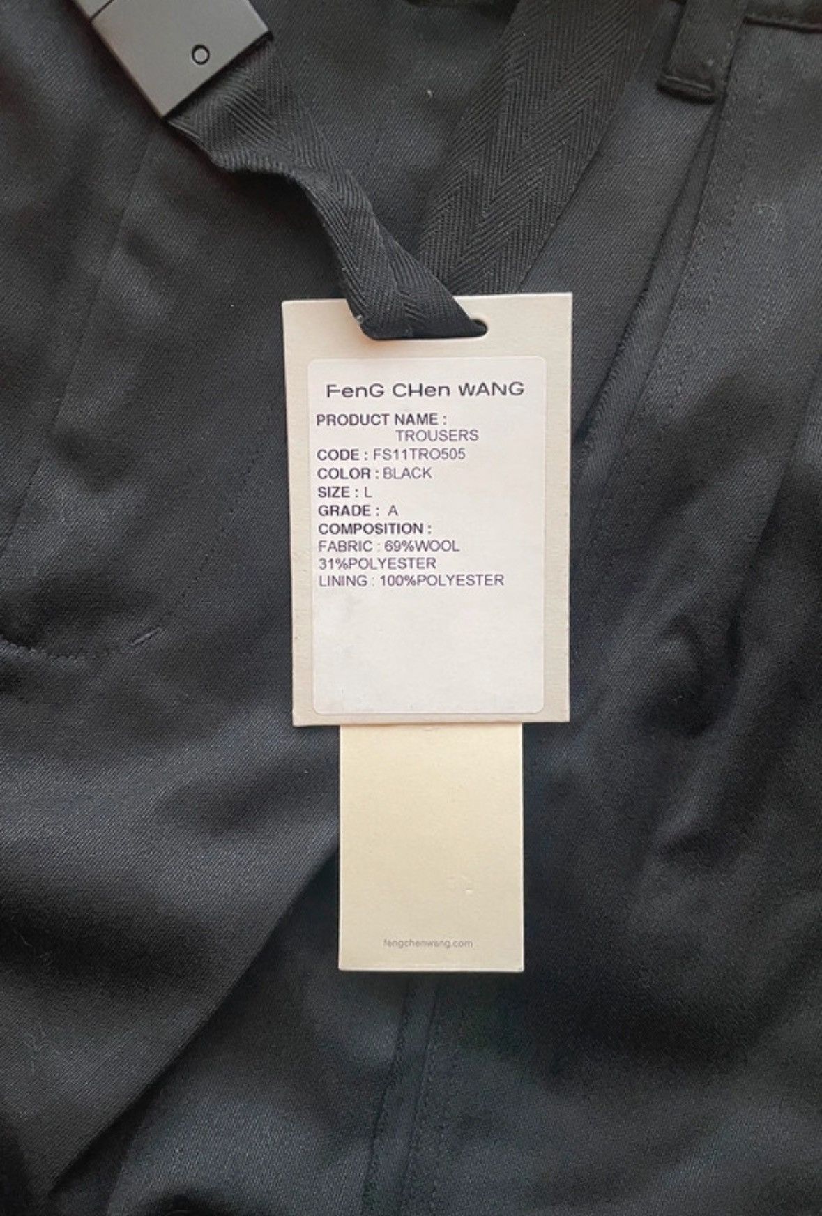 Feng Chen Wang Black Feng Chen Wang Pleated Trousers Size US 34 / EU 50 - 6 Thumbnail