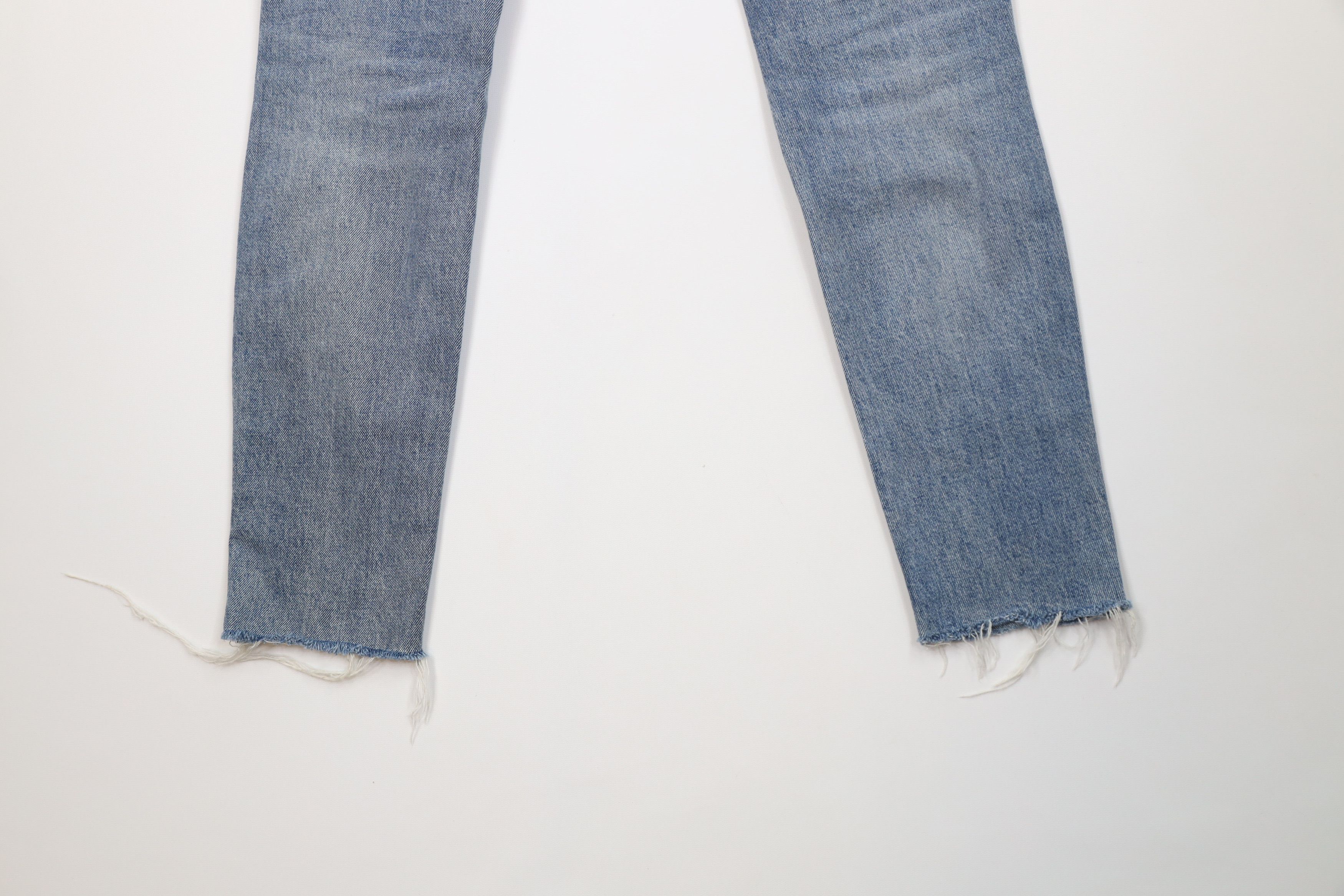 Free People Free People Raw Hem Button Fly Stretch Skinny Leg Jeans Size 27" / US 4 / IT 40 - 14 Thumbnail