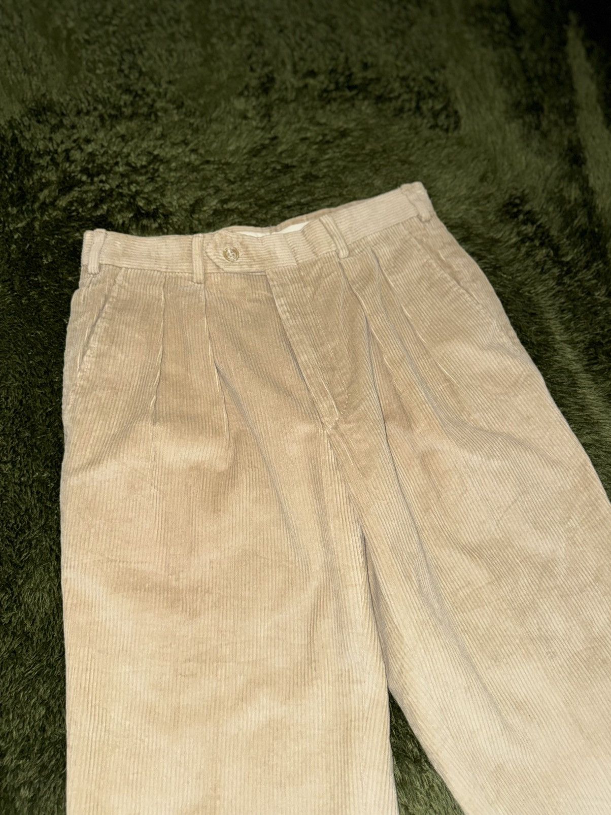 L.L. Bean [M] 90s L.L.Bean Made in USA Corduroy Two-Tuck Trousers Size US 30 / EU 46 - 5 Thumbnail