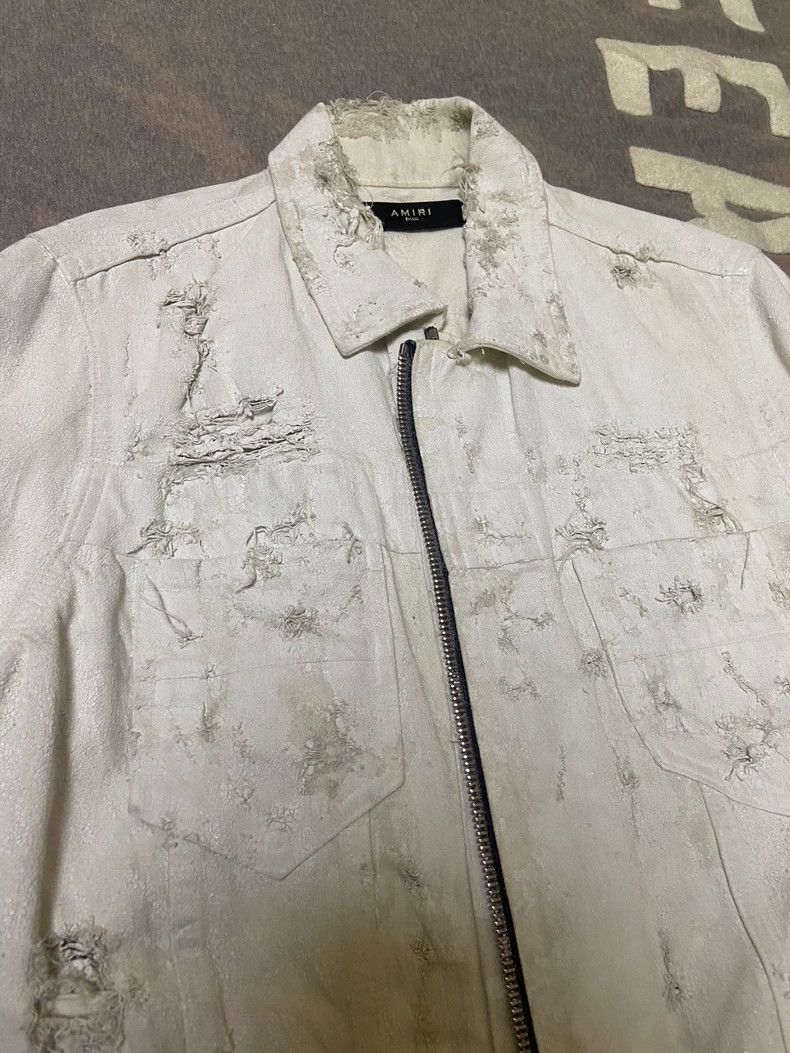 Amiri Amiri 15 white oily jacket-2506 Size US S / EU 44-46 / 1 - 1 Thumbnail