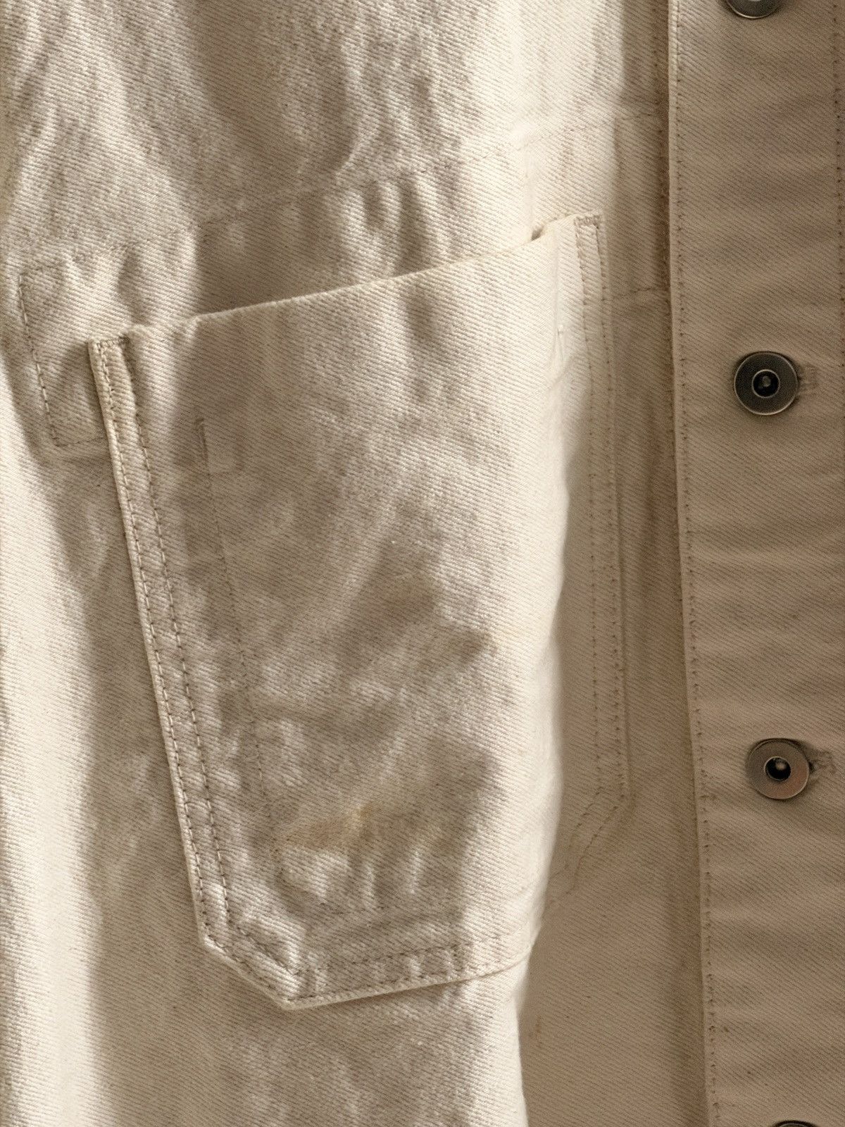 Jil Sander Jil Sander + Ecru Denim Chore Coat Jacket Size US S / EU 44-46 / 1 - 3 Thumbnail