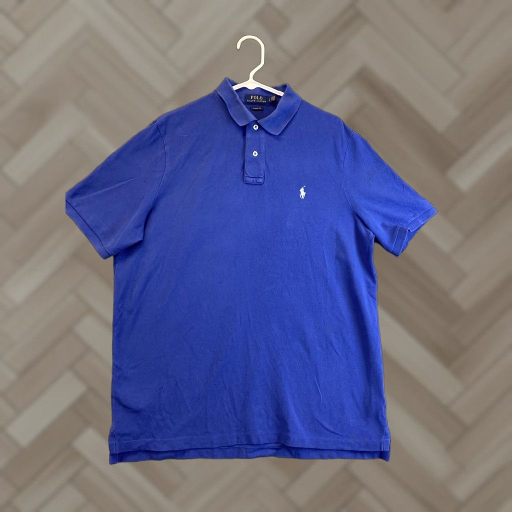 Polo Ralph Lauren Polo Ralph Lauren Polo Shirt Men’s L Blue Classic Fit Short Sleeve Collared Casual Golf Rugby Size US L / EU 52-54 / 3 - 1 Thumbnail