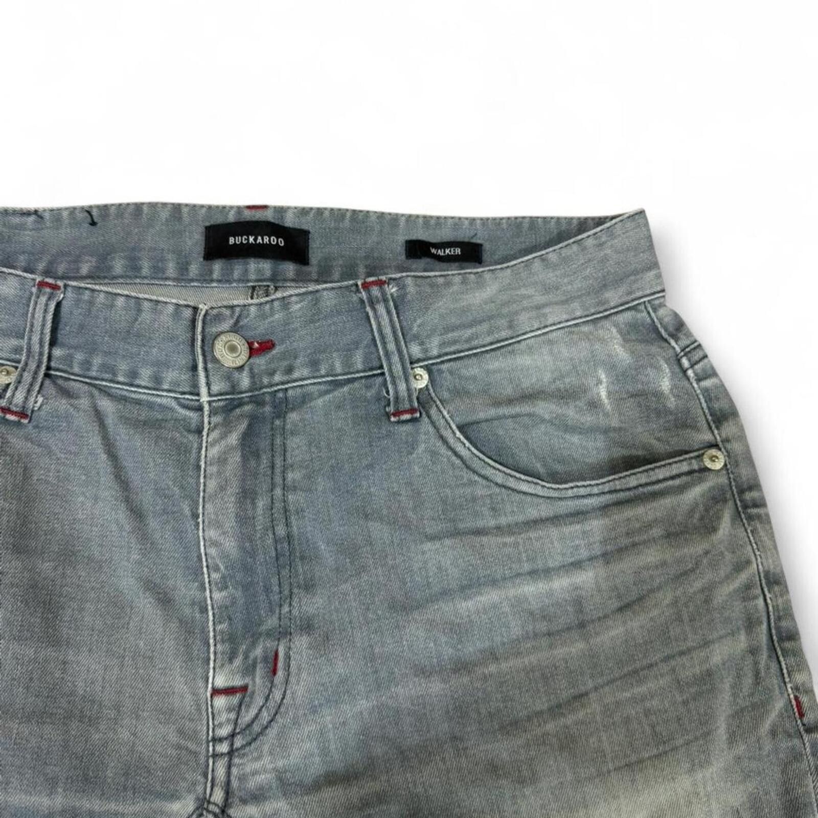 True Religion Buckaroo ripped denim jeans slim fit Size US 32 / EU 48 - 4 Thumbnail