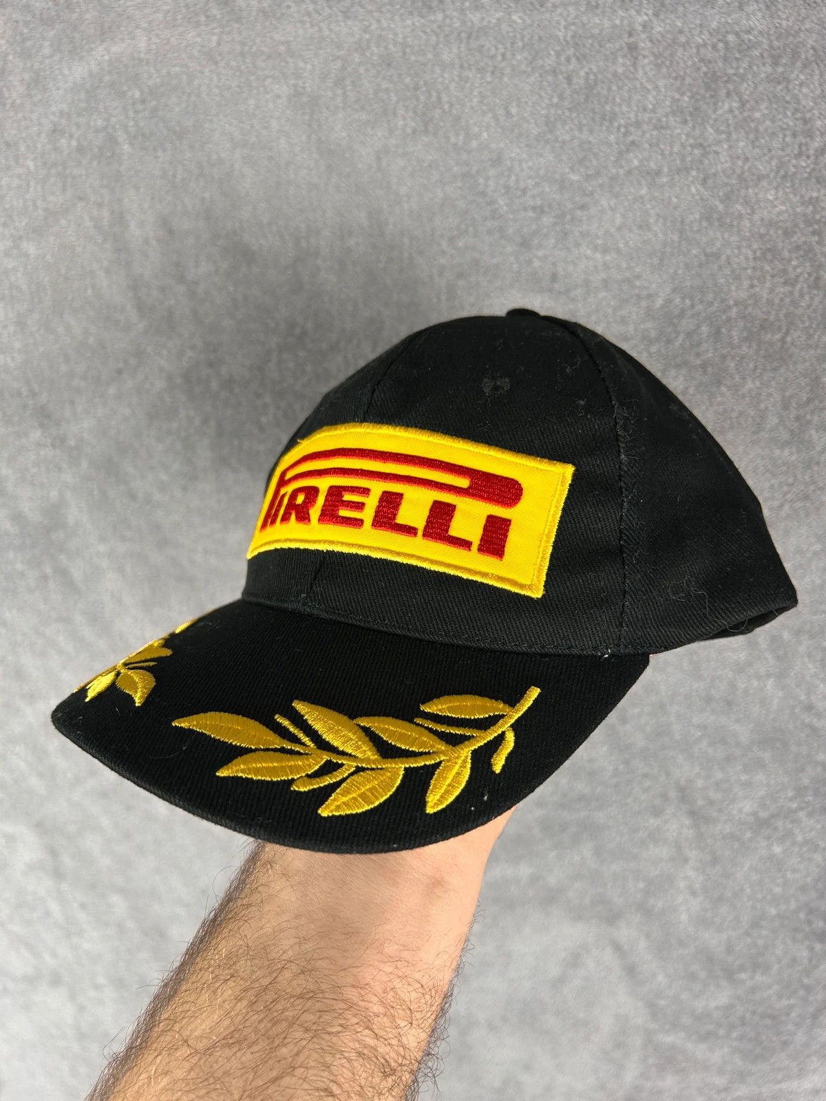 Pirelli Pirelli black cap big logo spellout F1 racing Size ONE SIZE - 1 Thumbnail