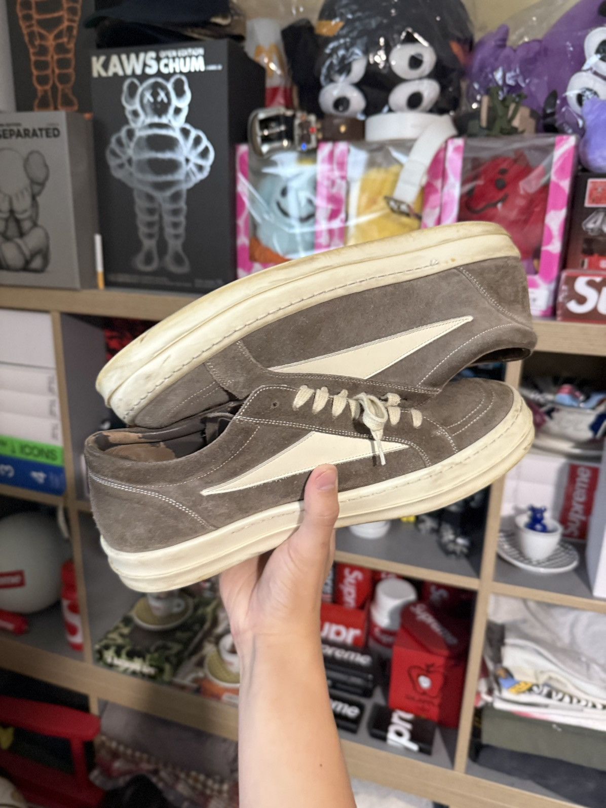 Rick Owens Rick Owens Brown Vintage Suede Sneakers Size US 12 / EU 45 - 5 Thumbnail