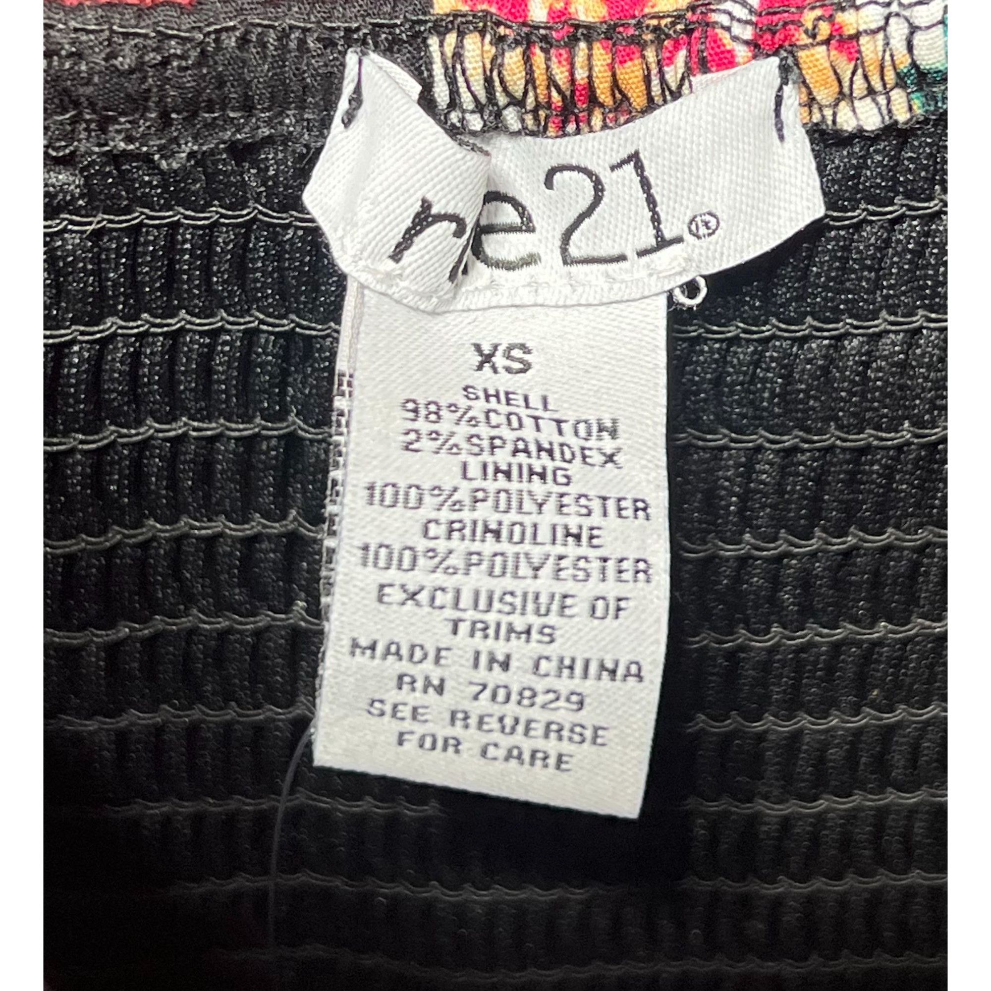 rue21 Rue 21 - Women's Floral Mini Dress - Black - Extra Small Size XS / US 0-2 / IT 36-38 - 9 Thumbnail