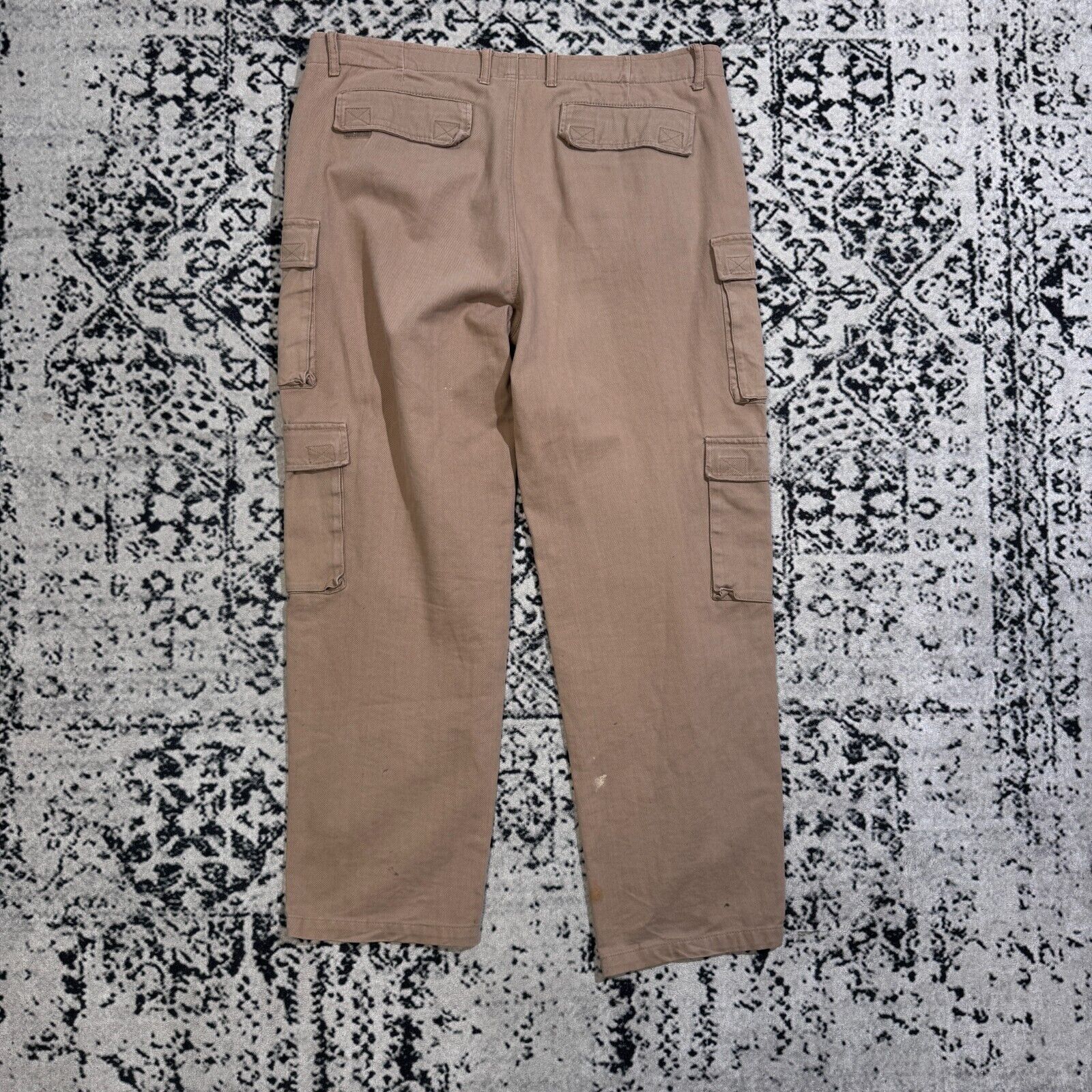 Vintage Vintage Unisex Beige Cotton Cargo Pants Size W38 Y2K 90s Size US 38 / EU 54 - 9 Thumbnail