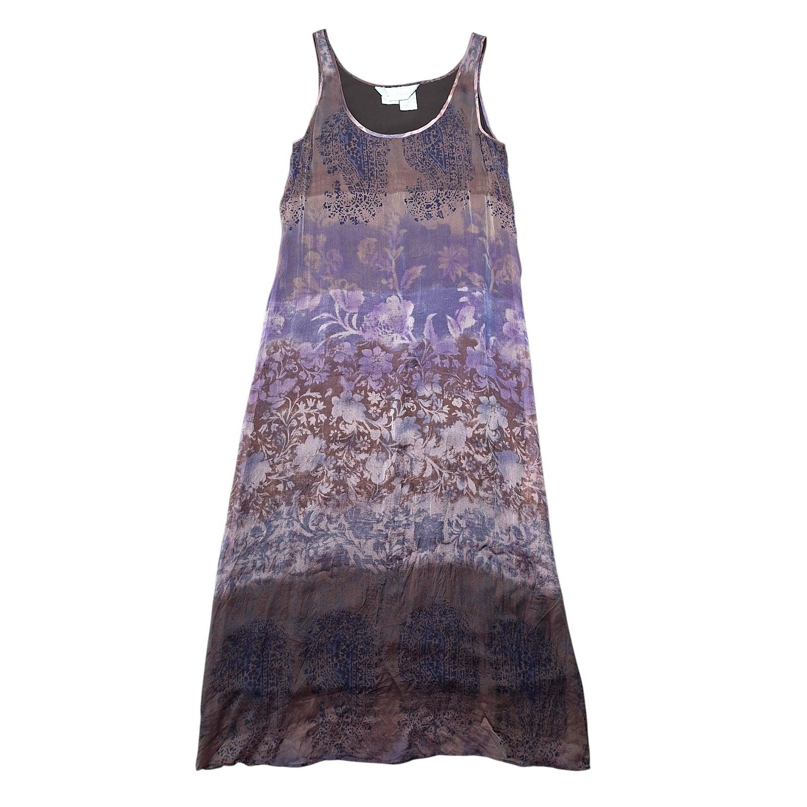Max Mara Vintage MAX MARA Pura Seta Silk Midi Dress Floral Size S / US 4 / IT 40 - 4 Thumbnail