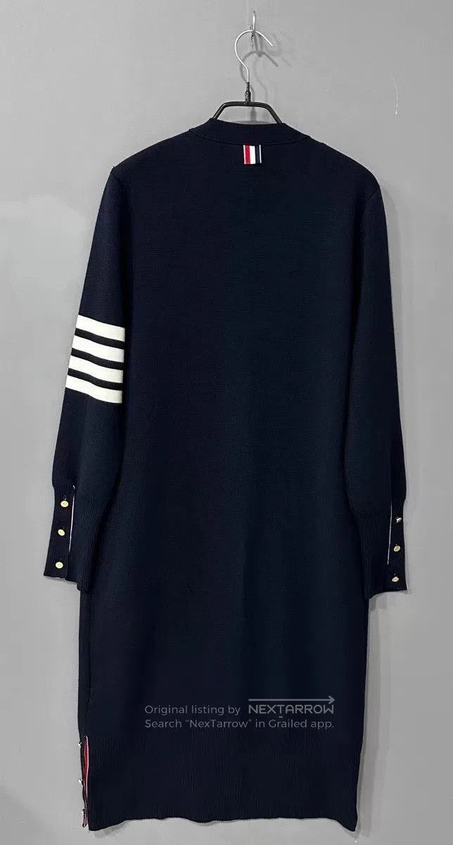 Thom Browne navy long cardigan with stripes by Thom Browne. Size US M / EU 48-50 / 2 - 3 Thumbnail