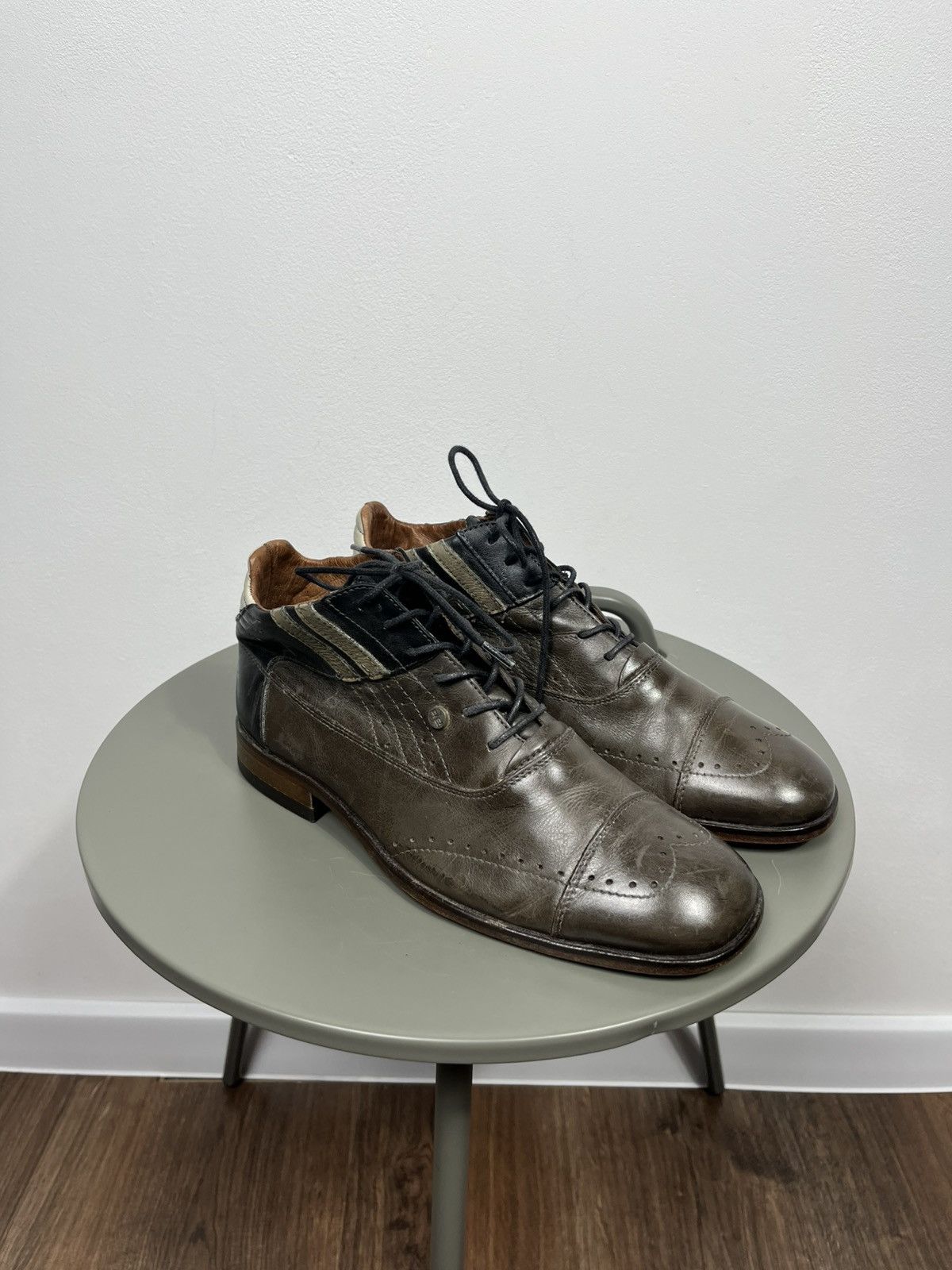 Leather Men’s Real Leather Brogue Shoes EU 40 Brown Lace Up Size US 6 / EU 39 - 1 Thumbnail