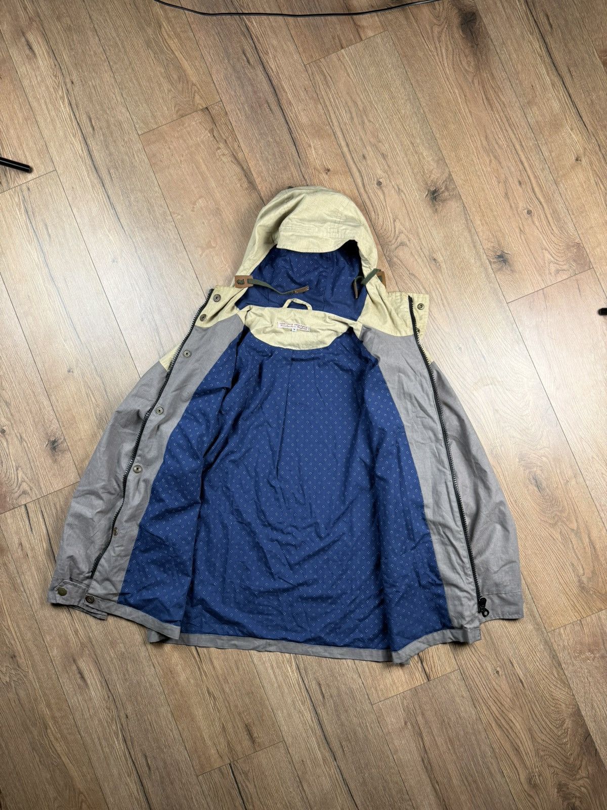 Heritage Research Heritage Research Handmade Hooded Jacket Beige/Grey M Size US M / EU 48-50 / 2 - 7 Thumbnail