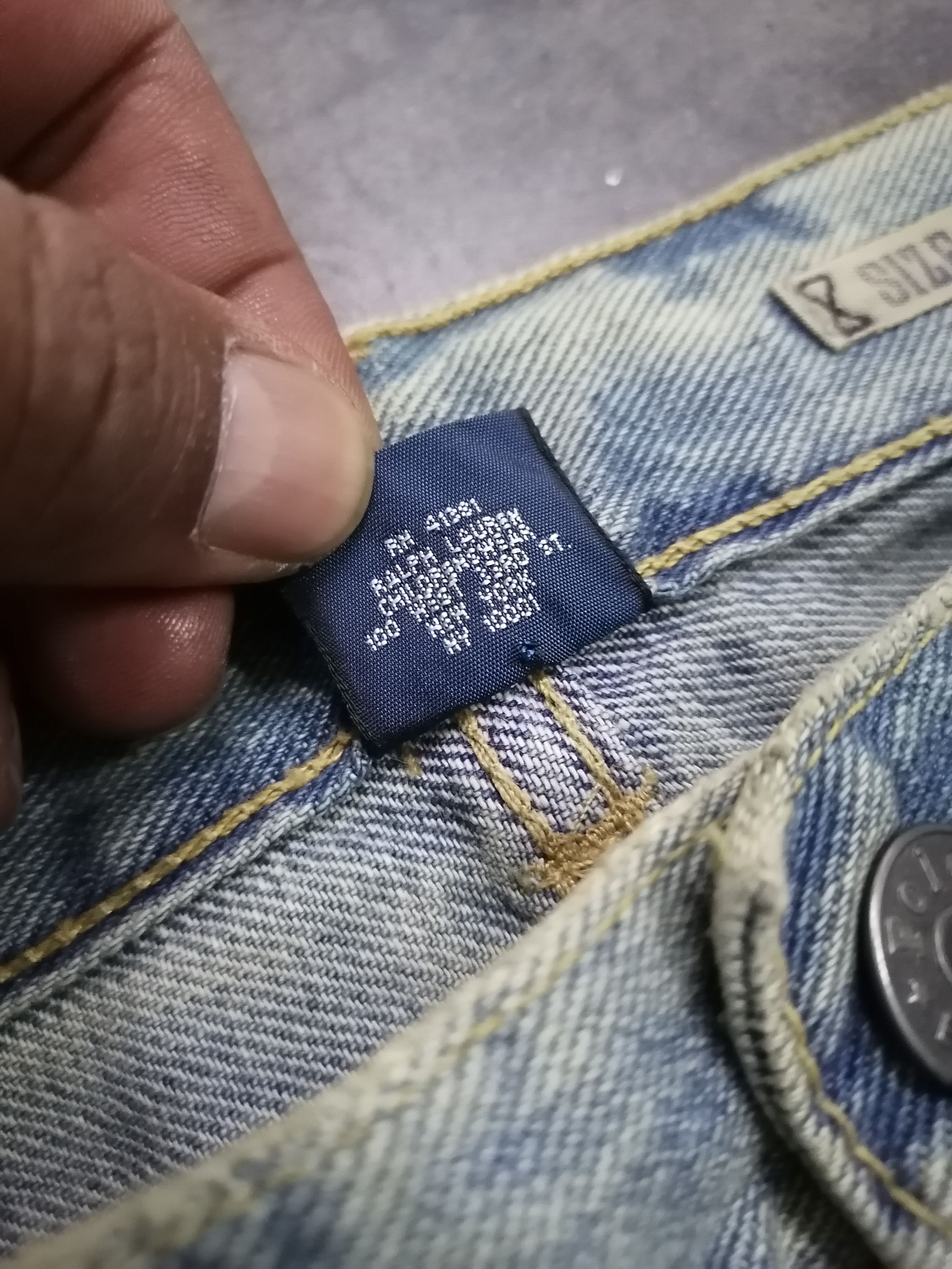 Polo Ralph Lauren × Vintage Vintage Polo Ralph Lauren PRL Distressed Denim Pants Size US 30 / EU 46 - 12 Thumbnail