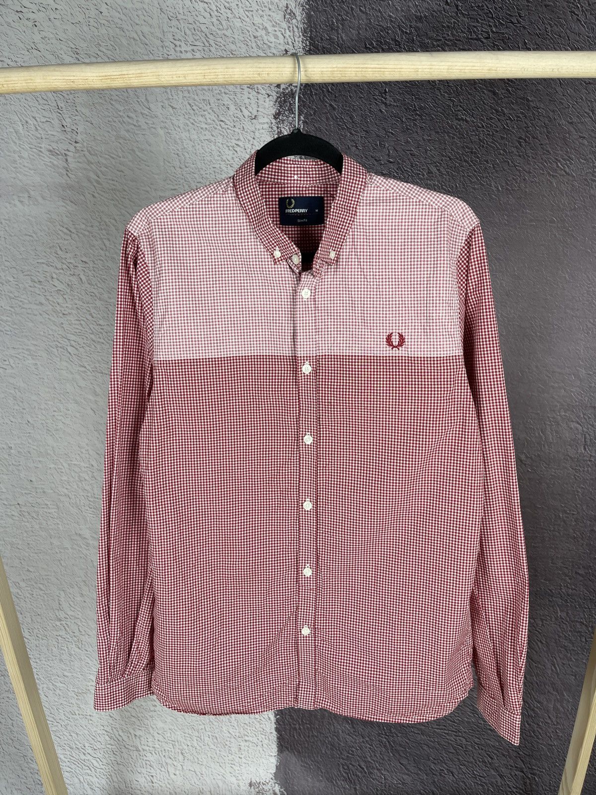Fred Perry Fred Perry red checkered long sleeve shirt Size US M / EU 48-50 / 2 - 2 Thumbnail
