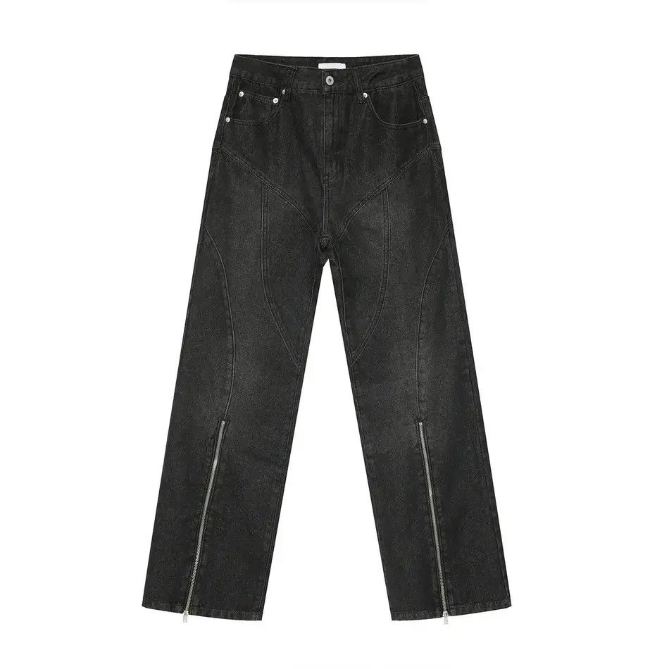 Japanese Brand Retro loose line micro flared jeans Size US 32 / EU 48 - 5 Thumbnail