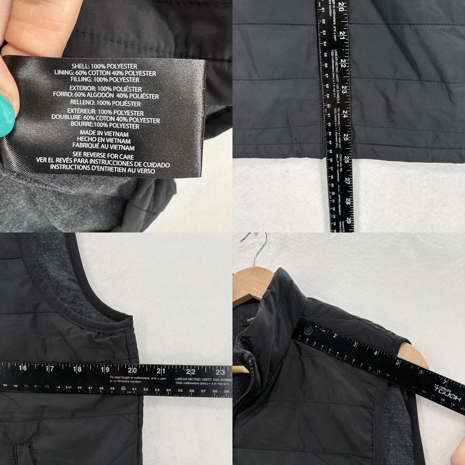 Banana Republic Banana Republic Vest Mens Small Black Quilted Full Zip Puffer Lined Travel Camp Size US S / EU 44-46 / 1 - 8 Thumbnail