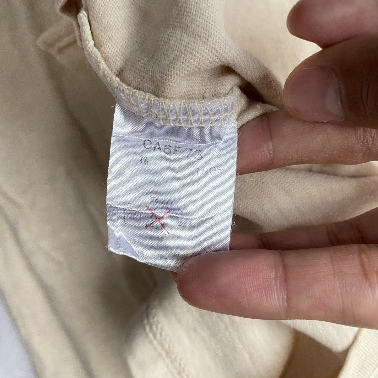 If Six Was Nine × Issey Miyake × Japanese Brand Basic Japanese Raw Asymmetrical Cut Issey Miyake Style Tees Size US L / EU 52-54 / 3 - 8 Thumbnail