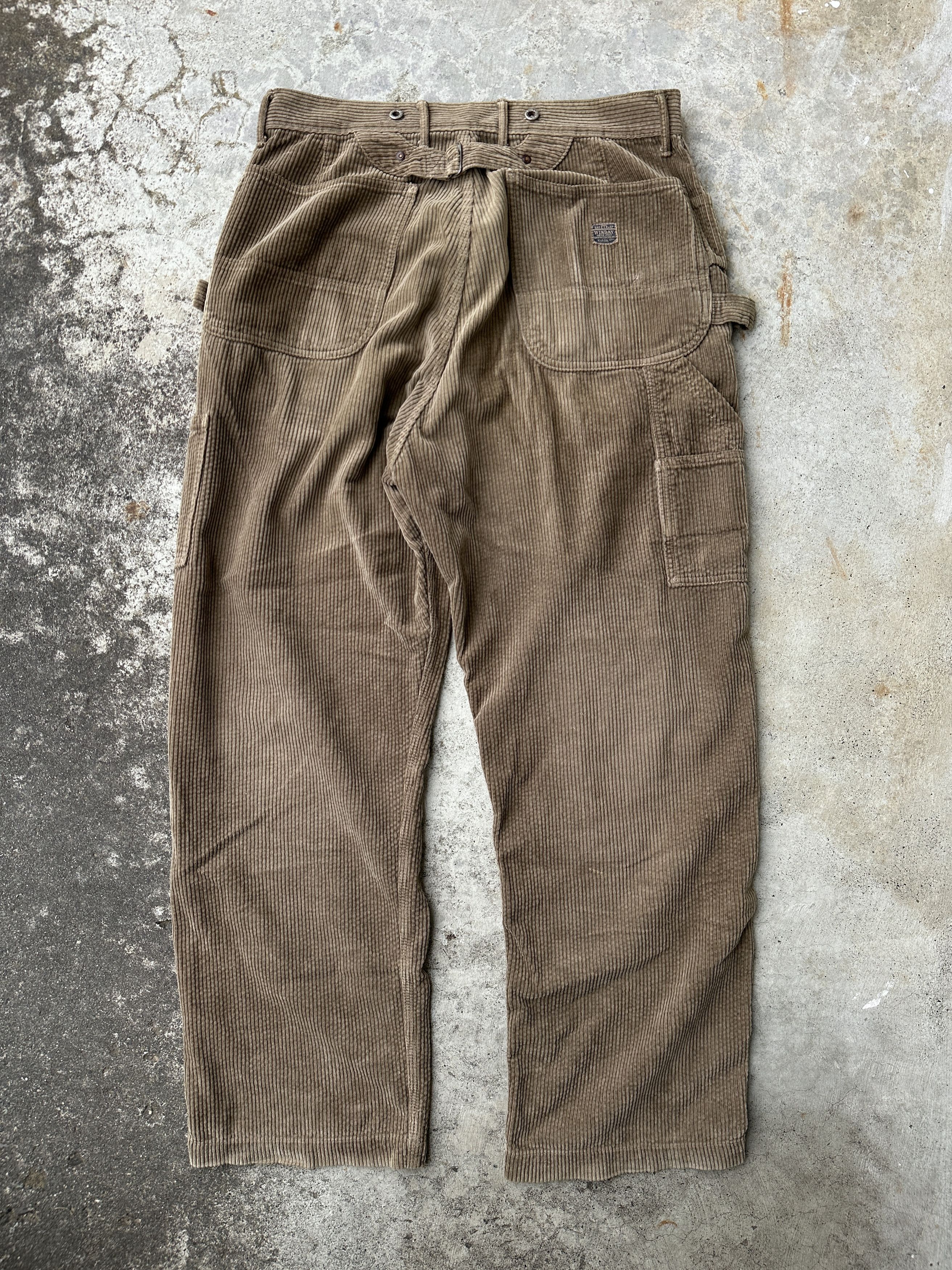 Kapital Kountry Buckleback Lumber Winday Corduroy Cord Carpenter work pant Size US 33 - 1 Thumbnail