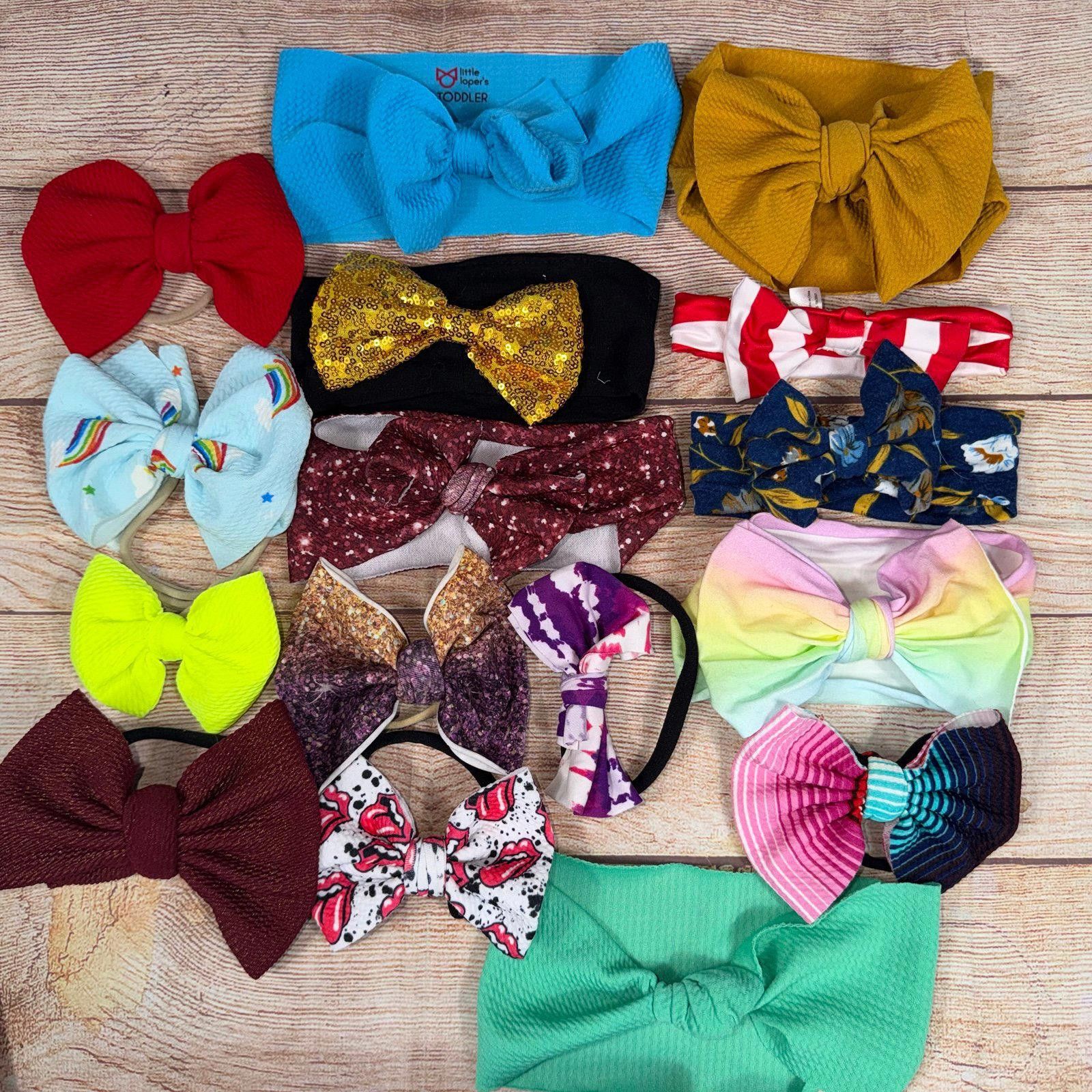 Other Assorted Baby and Toddler Headbands with Bows Size ONE SIZE - 1 Thumbnail