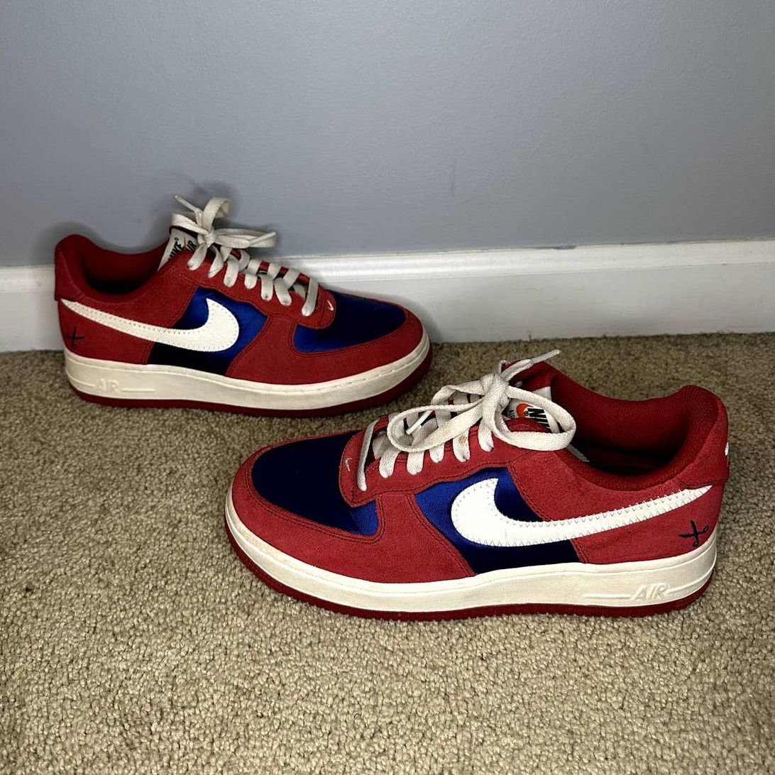 Nike Nike Air Force 1 Scissors Low Gym Sneakers Red/Blue Size 6 Size US 6 / IT 36 - 7 Thumbnail