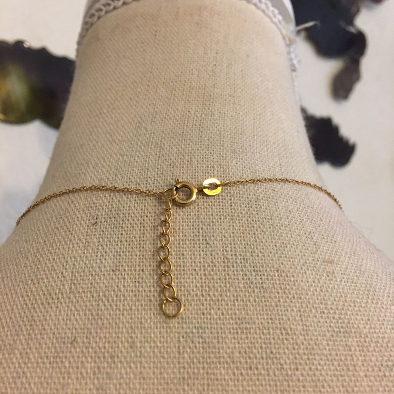 Vintage Vtg blue zircon gold plated 925 vermeil necklace Size ONE SIZE - 5 Thumbnail