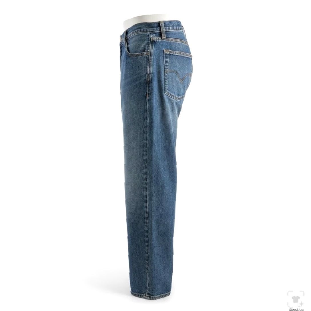 Vintage Polo Jeans Co. Hayden Jeans Mens 36x32 Blue Medium Wash Straight Relaxed Zip Fly Jeans Size US M / EU 48-50 / 2 - 3 Thumbnail