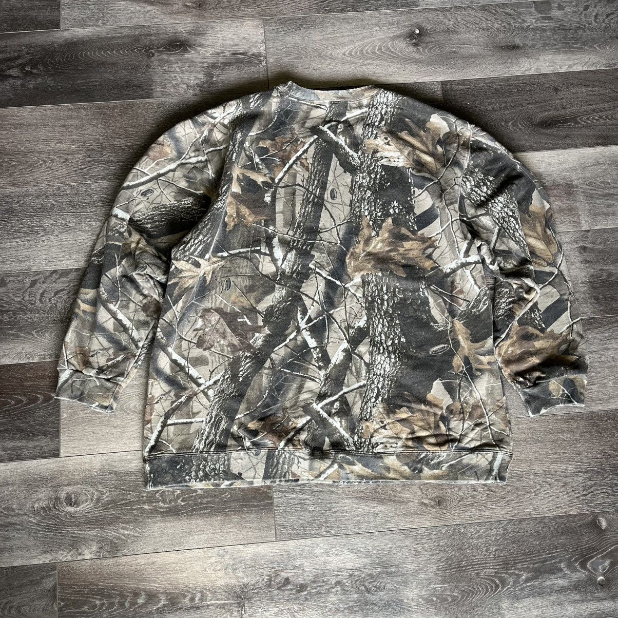 Realtree Vintage Outfitters Ridge Real Tree Hardwoods Camo Crewneck Size US XL / EU 56 / 4 - 2 Thumbnail