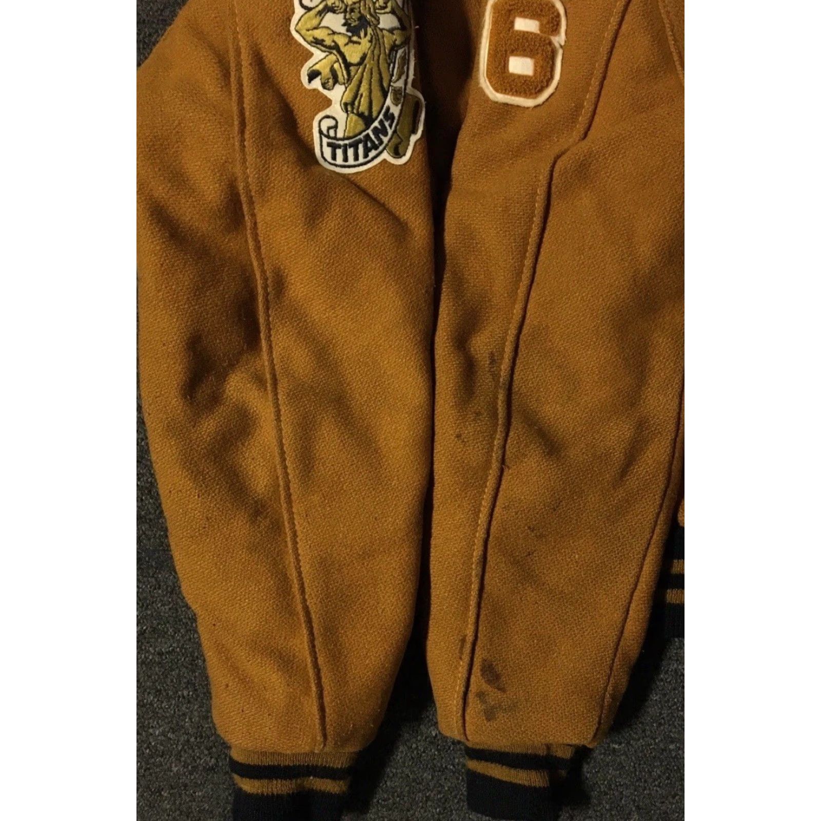 Vintage Vtg 80s Varsity Letterman Jacket 36 USA School Football Track College Grunge 70s Size US XXS / EU 40 - 6 Thumbnail