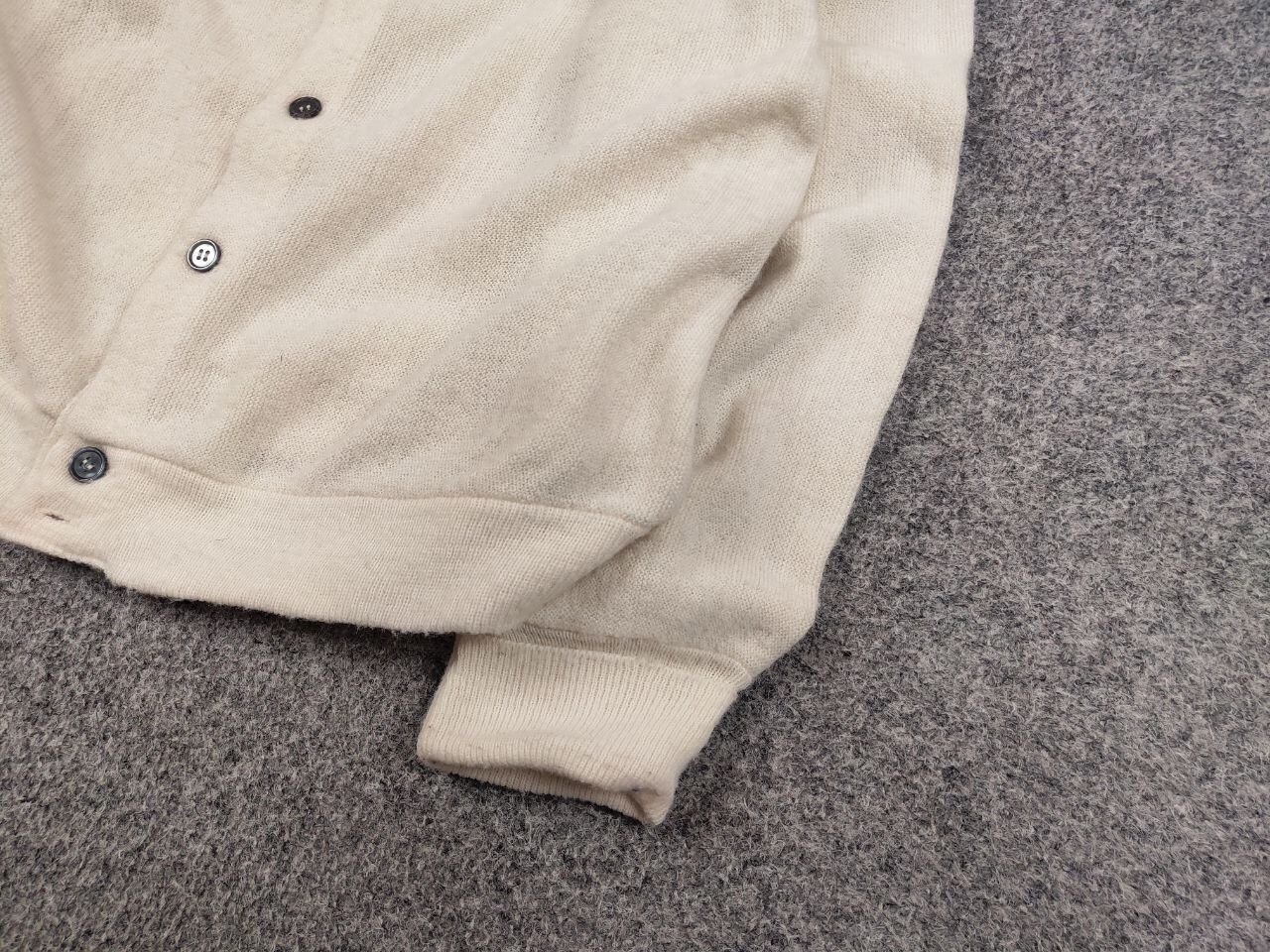 Lacoste Rare Vintage 90's Izod Lacoste Logo Beige cardigan Sweater Size US M / EU 48-50 / 2 - 5 Thumbnail