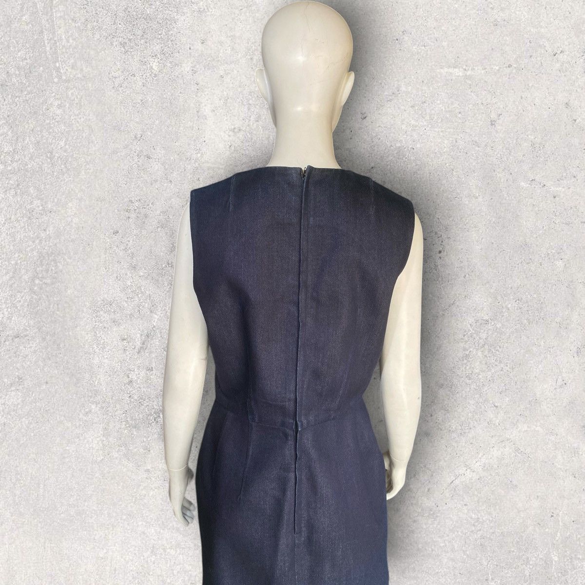 Comme des Garcons CDG Denim Midi Dress Size L / US 10 / IT 46 - 7 Thumbnail