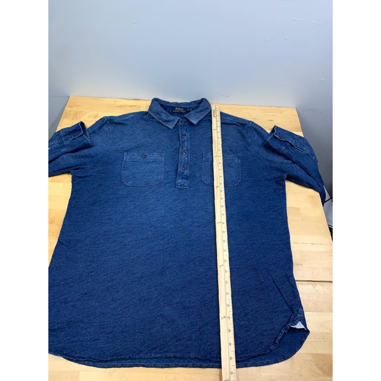 Polo Ralph Lauren Polo Ralph Lauren Henley Polo Shirt Men XL Long Sleeve Blue Casual Preppy 12818 Size US XL / EU 56 / 4 - 7 Thumbnail