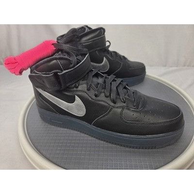 Nike Nike Air Force 1 Mid PRM Black/Silver AF1 Men’s 12 DX3061-00 Size US 12 / EU 45 - 1 Thumbnail