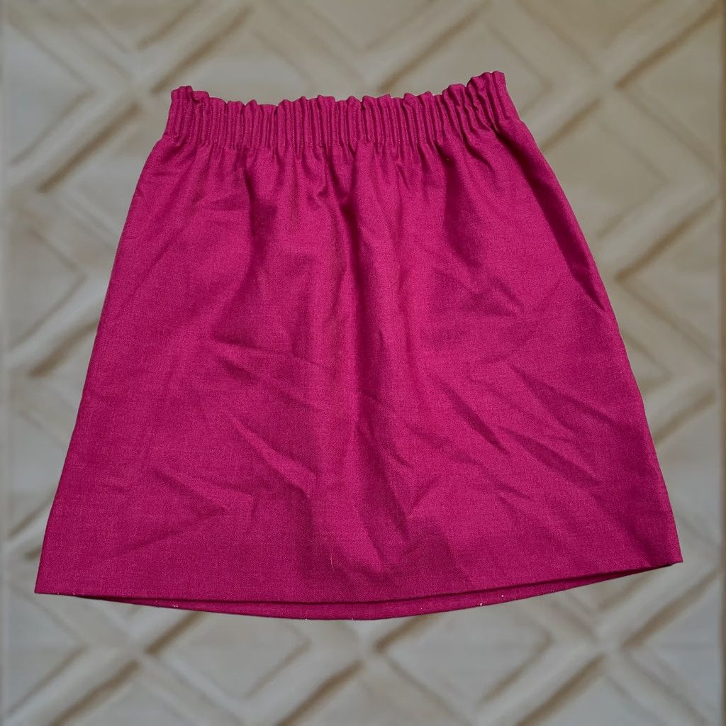 J.Crew J.CREW Skirt Womens 00 Pink Wool Blend Pleated Pencil Elastic Waist Pocket Lined Size 24" / US 00 / IT 34 - 1 Thumbnail