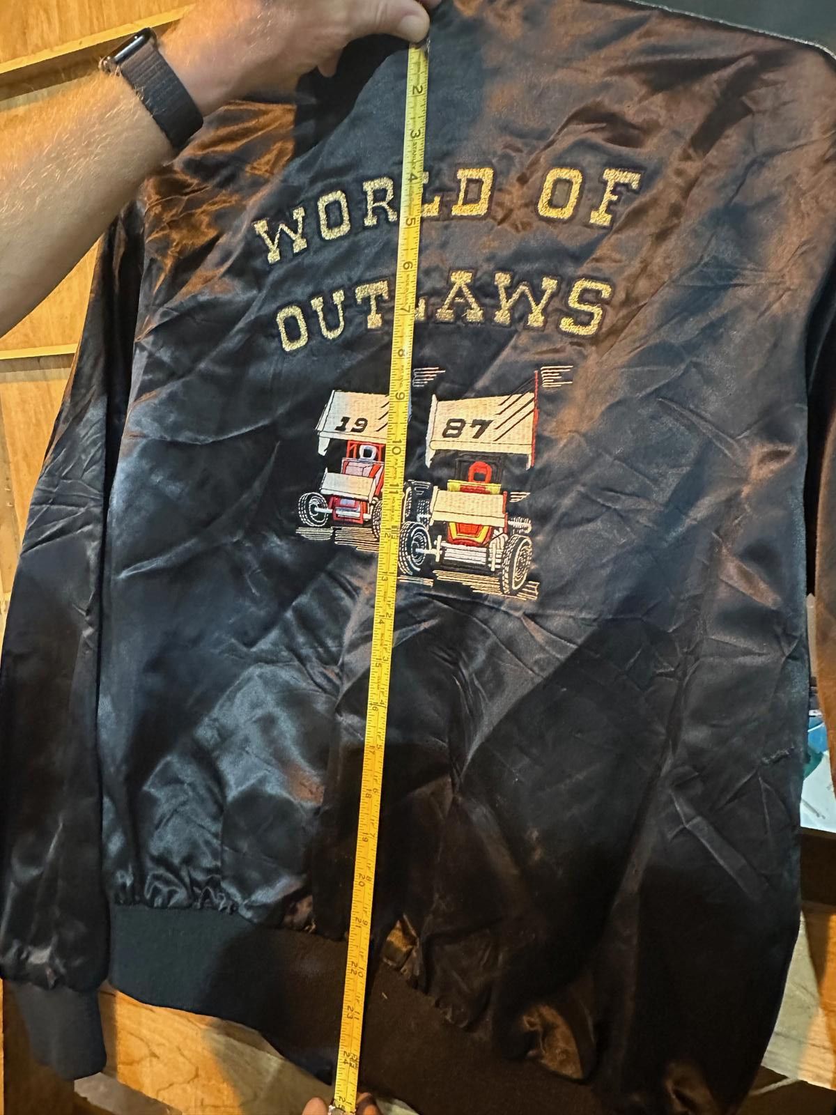 Designer 1987 World of Outlaws Natl Challenge Series Racing Jacket Size ONE SIZE - 6 Thumbnail