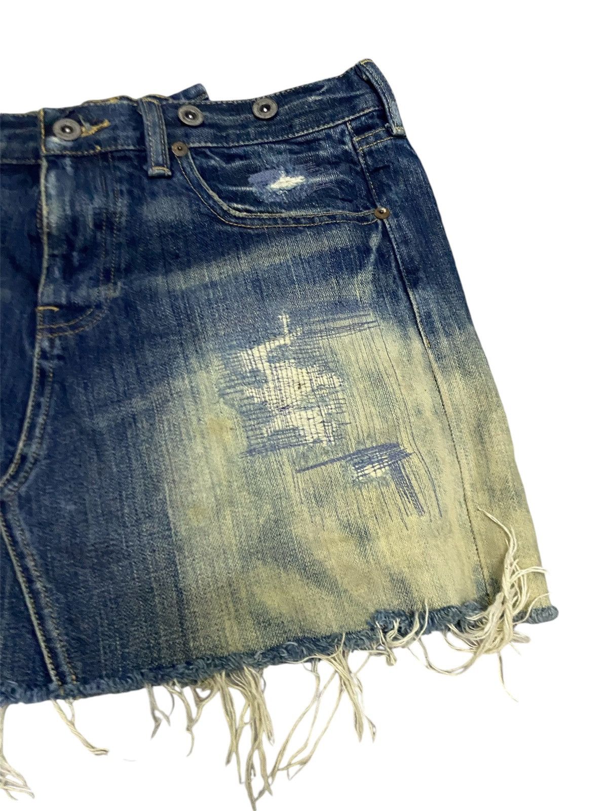 Polo Ralph Lauren POLO RALPH LAUREN DISTRESS MINI SKIRT Size 30" / US 8 / IT 44 - 2 Thumbnail