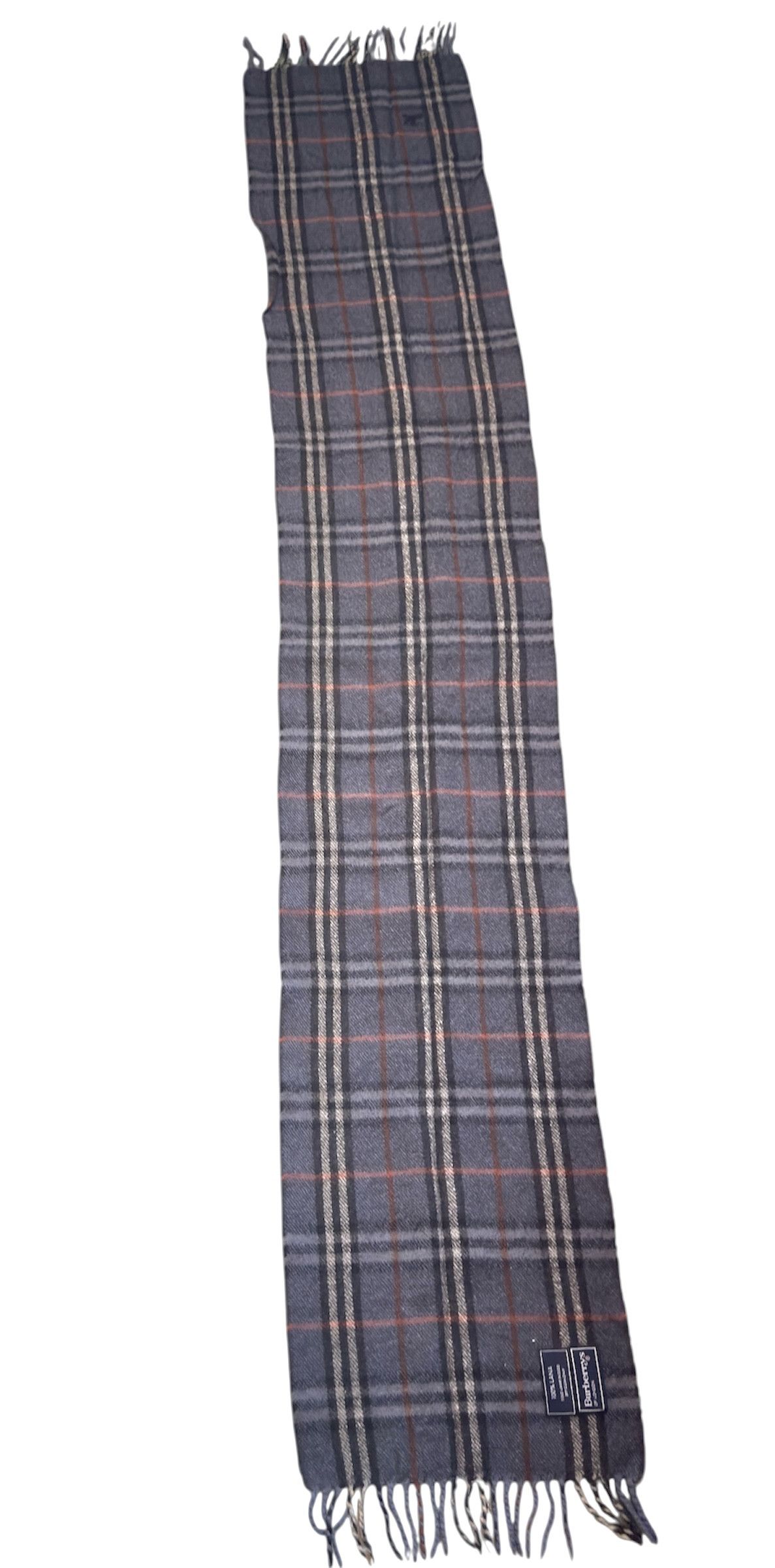 Burberry 🔥 unisex Burberry novacheck blue scarfs wool vintage Size ONE SIZE - 3 Thumbnail