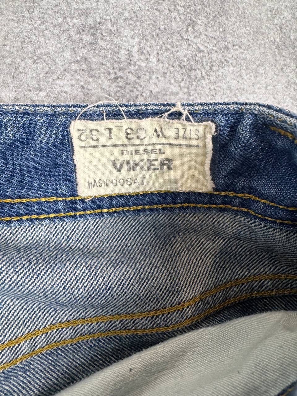Diesel Diesel Men's Regular Straight Blue Jeans Size 33 Size US 33 - 8 Thumbnail