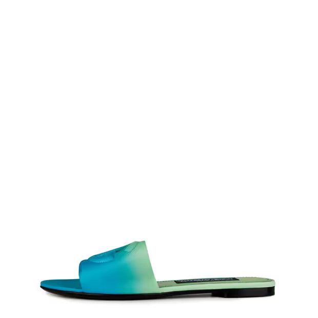Dolce & Gabbana o1g2r1mq1024 Calfskin Sliders in Multicolor Size US 6 / IT 36 - 2 Thumbnail