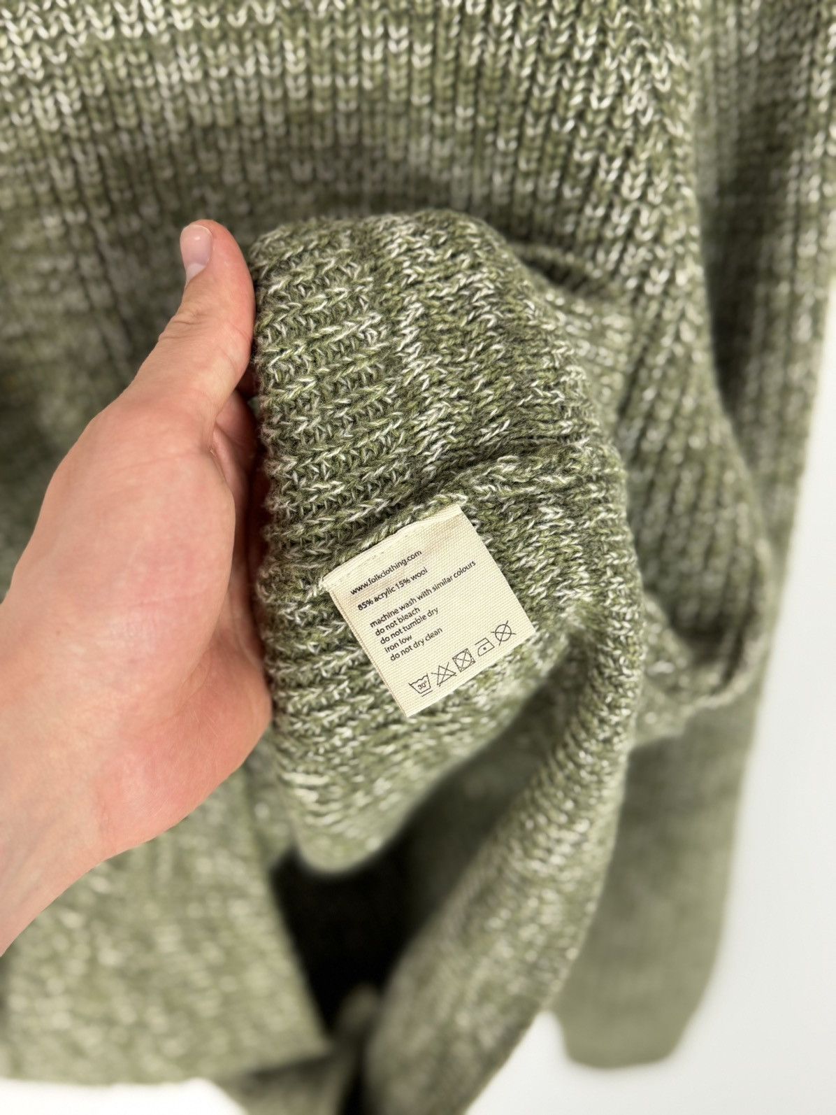 Folk Blend Knitted Crew Neck Sweater