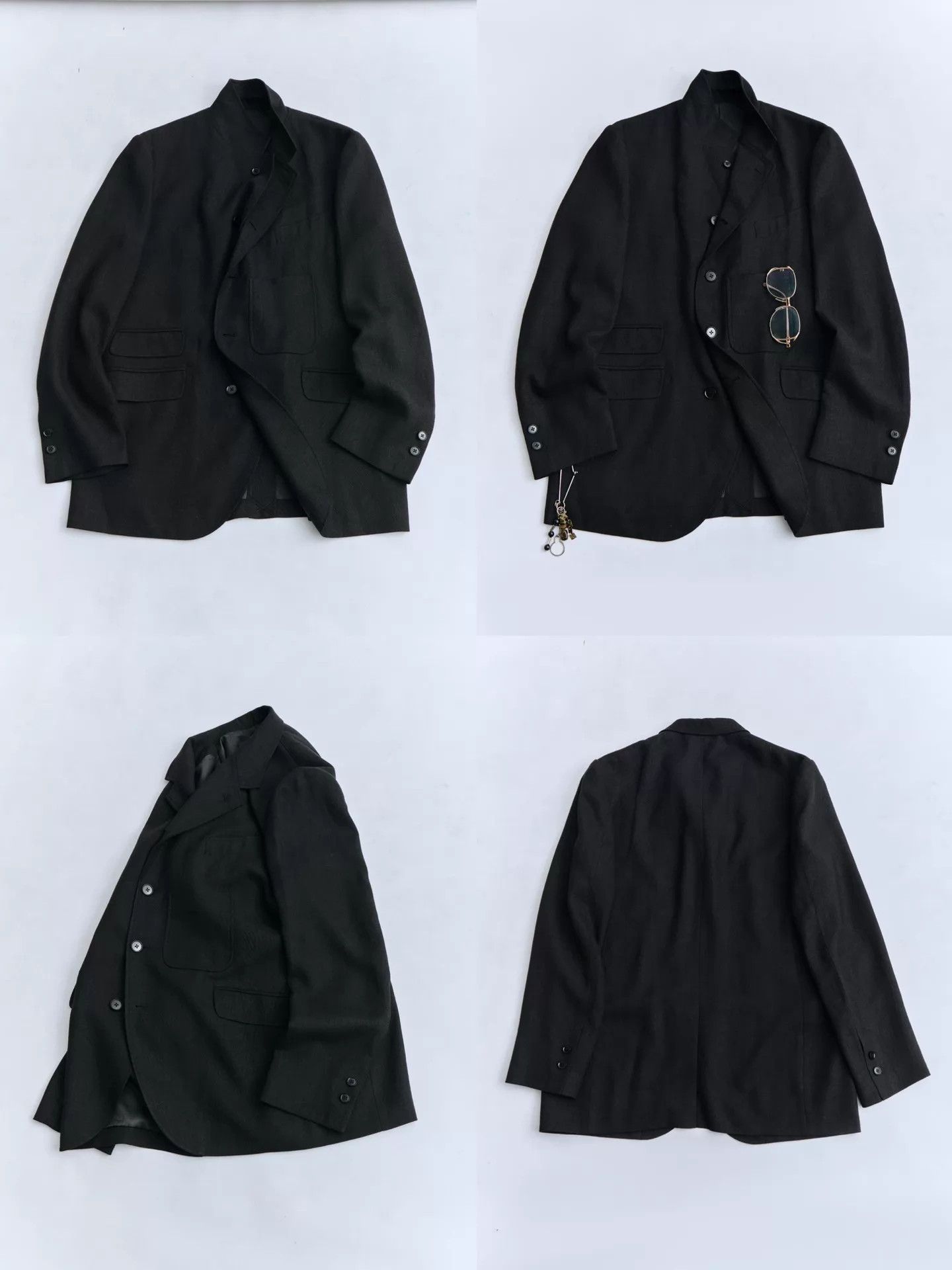 Other YUKIO SATO Ramie Tencel 5-Pkt Sack Jacket Yohji-Inspired Size US L / EU 52-54 / 3 - 8 Thumbnail