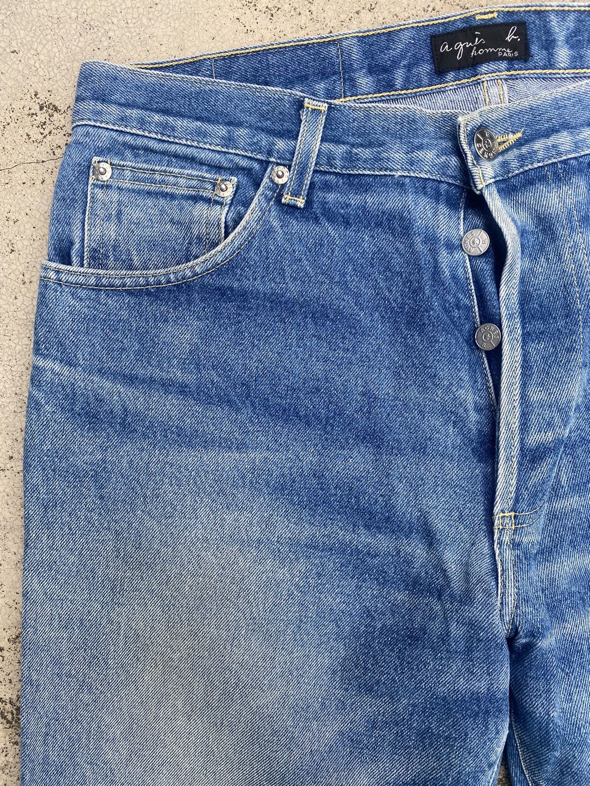 Designer × Japanese Brand × agnes b. Agnes B Homme Loose Faded Jeans Size US 32 / EU 48 - 4 Thumbnail