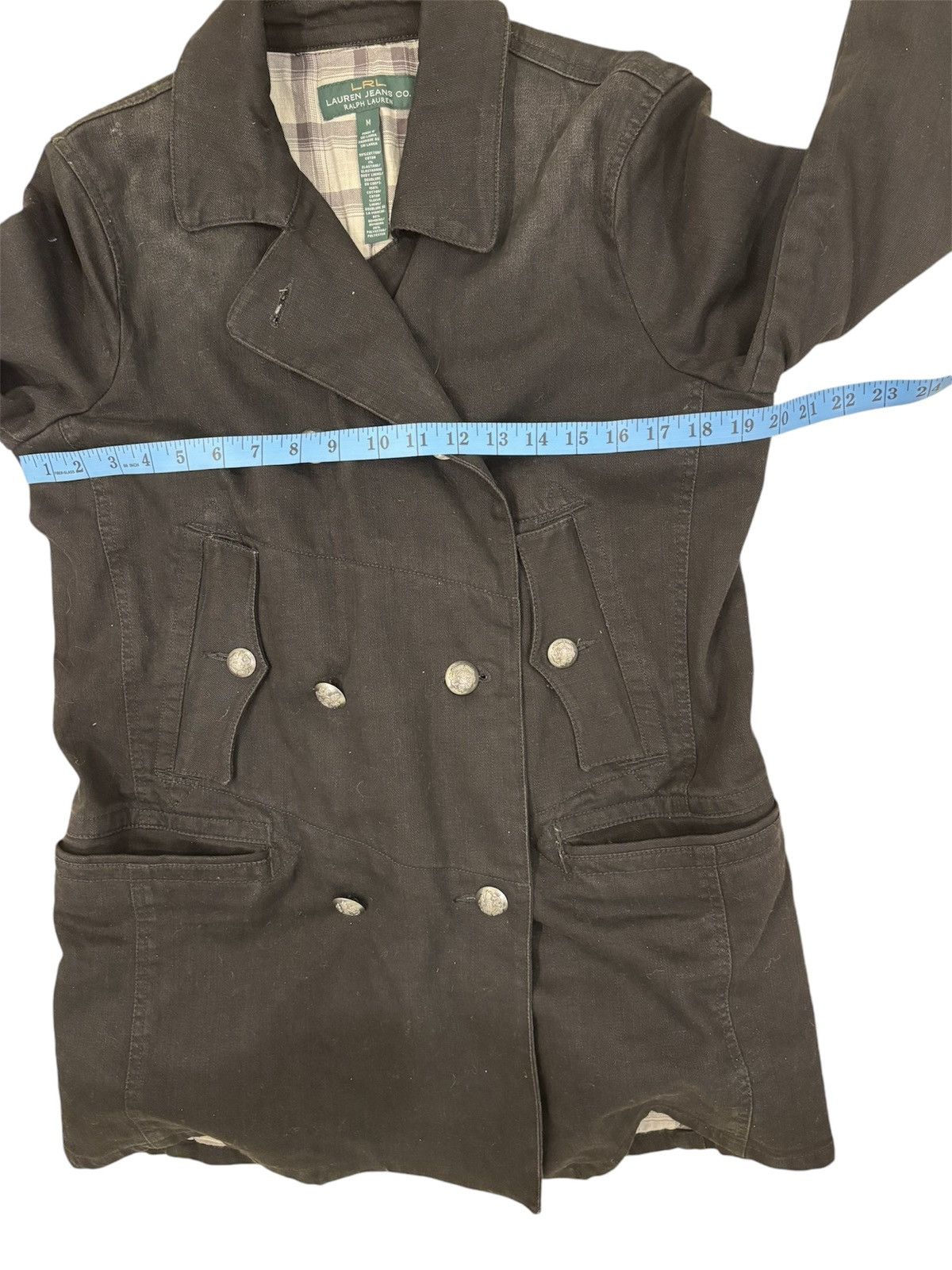 Lauren Ralph Lauren LRL Ralph Lauren Black Denim Double Breasted Pea Coat Men M Size US M / EU 48-50 / 2 - 10 Thumbnail