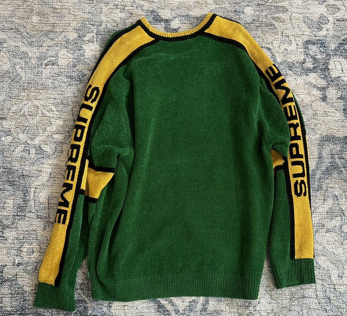 Supreme Supreme Stripe Chenille Sweater size XL Size US XL / EU 56 / 4 - 5 Thumbnail